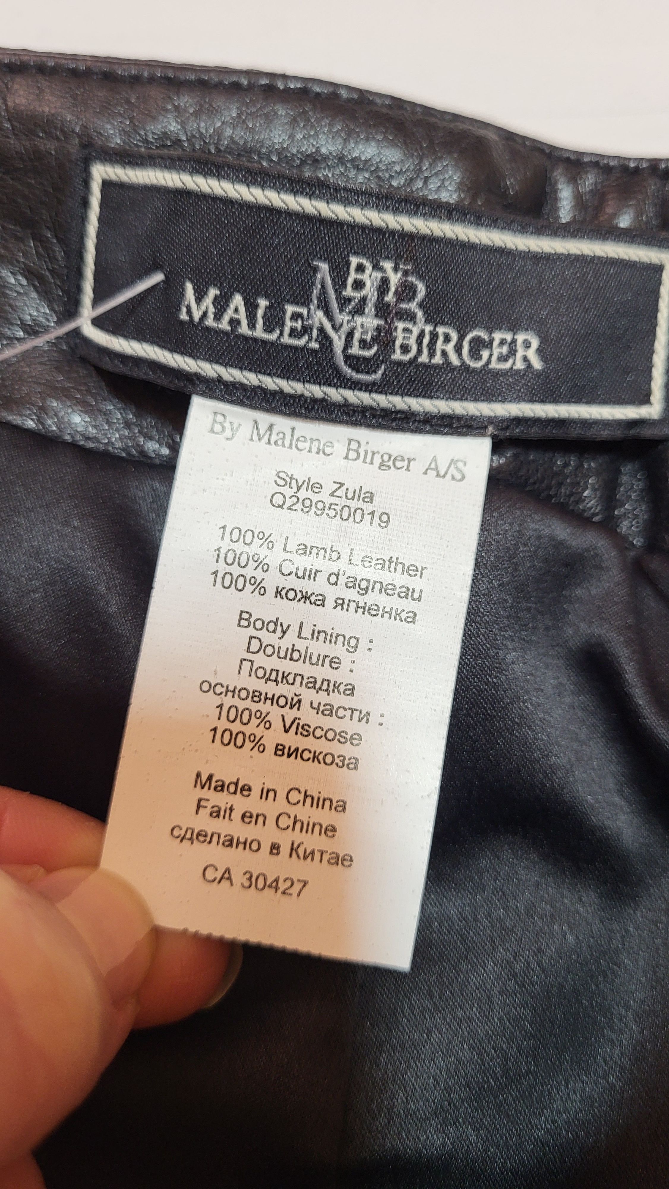 By Malene Birger 100% lamb leather pants BY Malene Birger q29950019 Zula r.42 Size 32" / US 10 / IT 46 - 8 Thumbnail