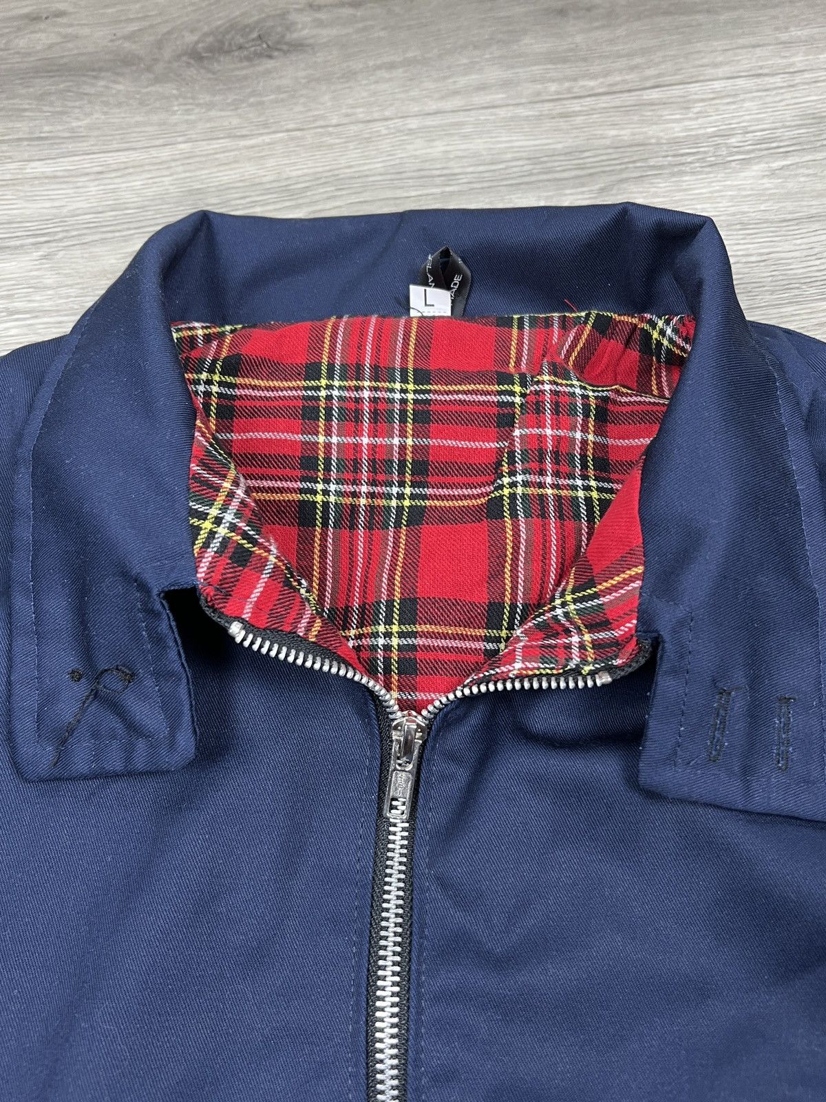 New England Outerwear Vintage England Plaid Lined Collared Bomber Jacket Size US L / EU 52-54 / 3 - 4 Thumbnail