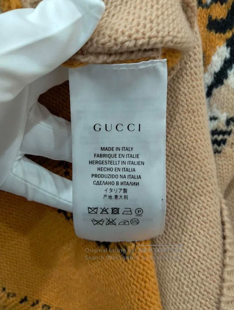 Gucci Gucci Long-sleeved pullover sweater with tiger head Size US M / EU 48-50 / 2 - 5 Thumbnail