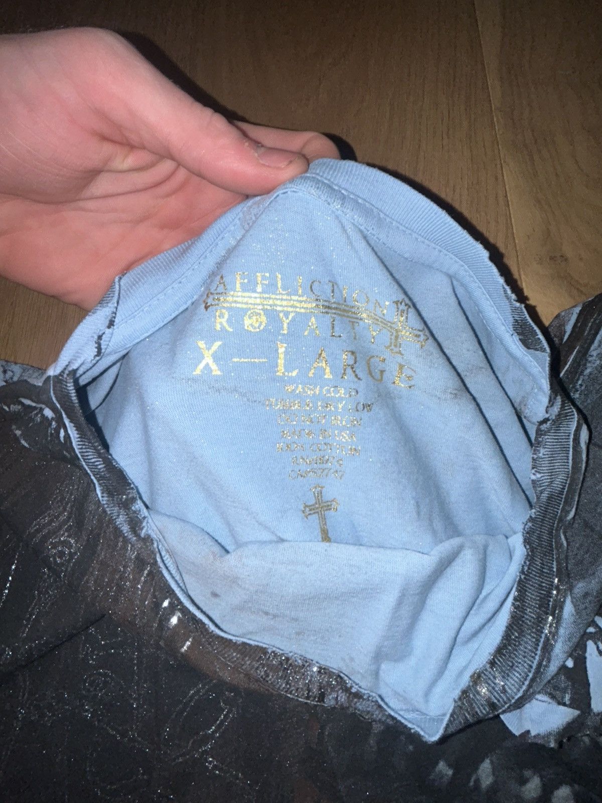 Affliction × Vintage INSANELY RARE! Y2K 2008 Affliction Royalty Tee WITH TAGS! Size US XL / EU 56 / 4 - 4 Thumbnail
