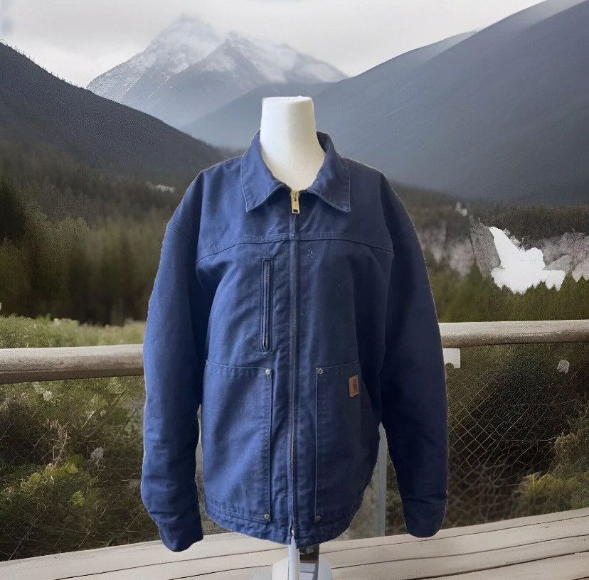 Carhartt RARE DENIM CARHARTT DETROIT JACKET Quilt lining Size US L / EU 52-54 / 3 - 2 Thumbnail