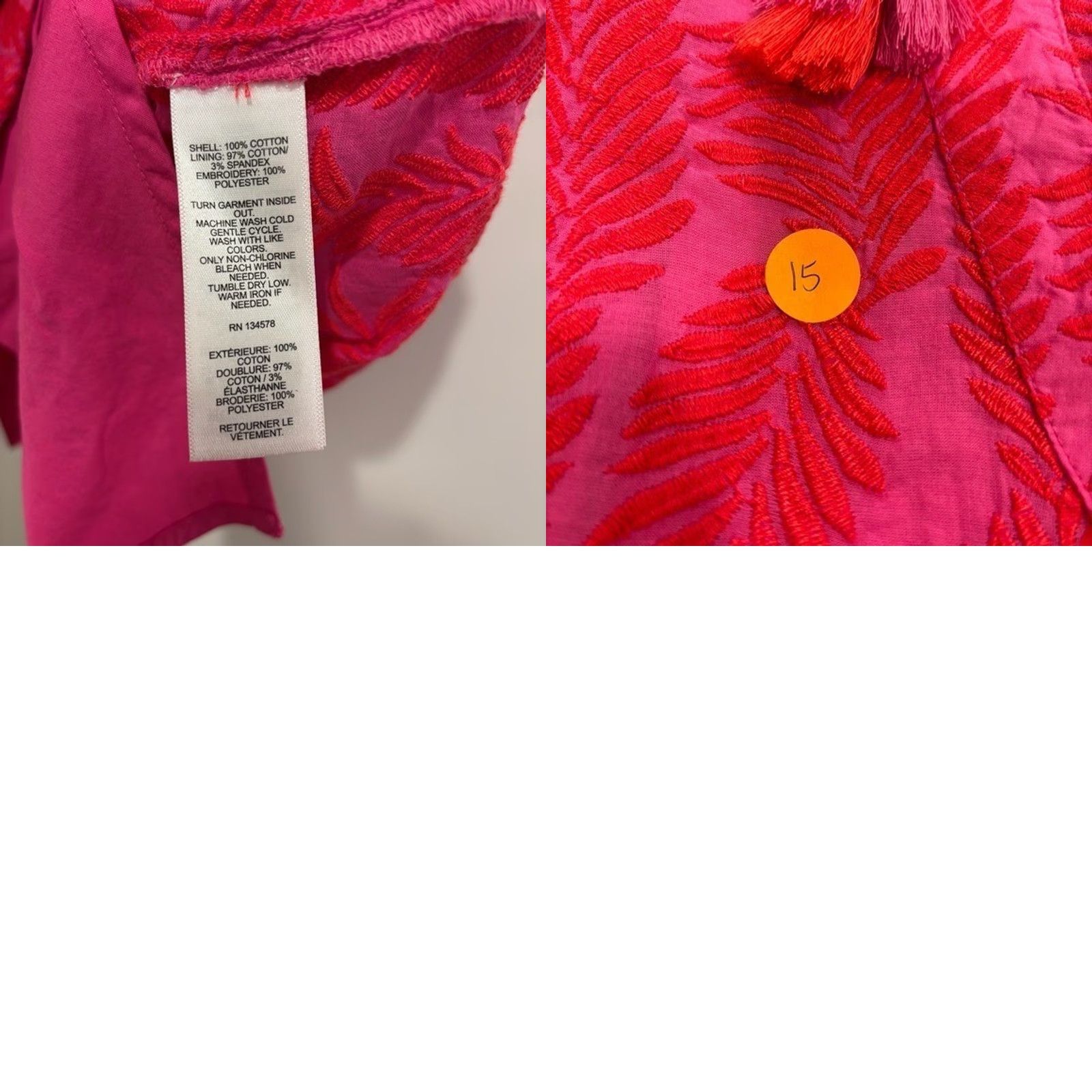 Vineyard Vines Vineyard Vines Flutter Sleeve Tassel Tie Dress Pink Leaf Hawaiian Print XS Midi Women Girls Size XS / US 0-2 / IT 36-38 - 8 Thumbnail