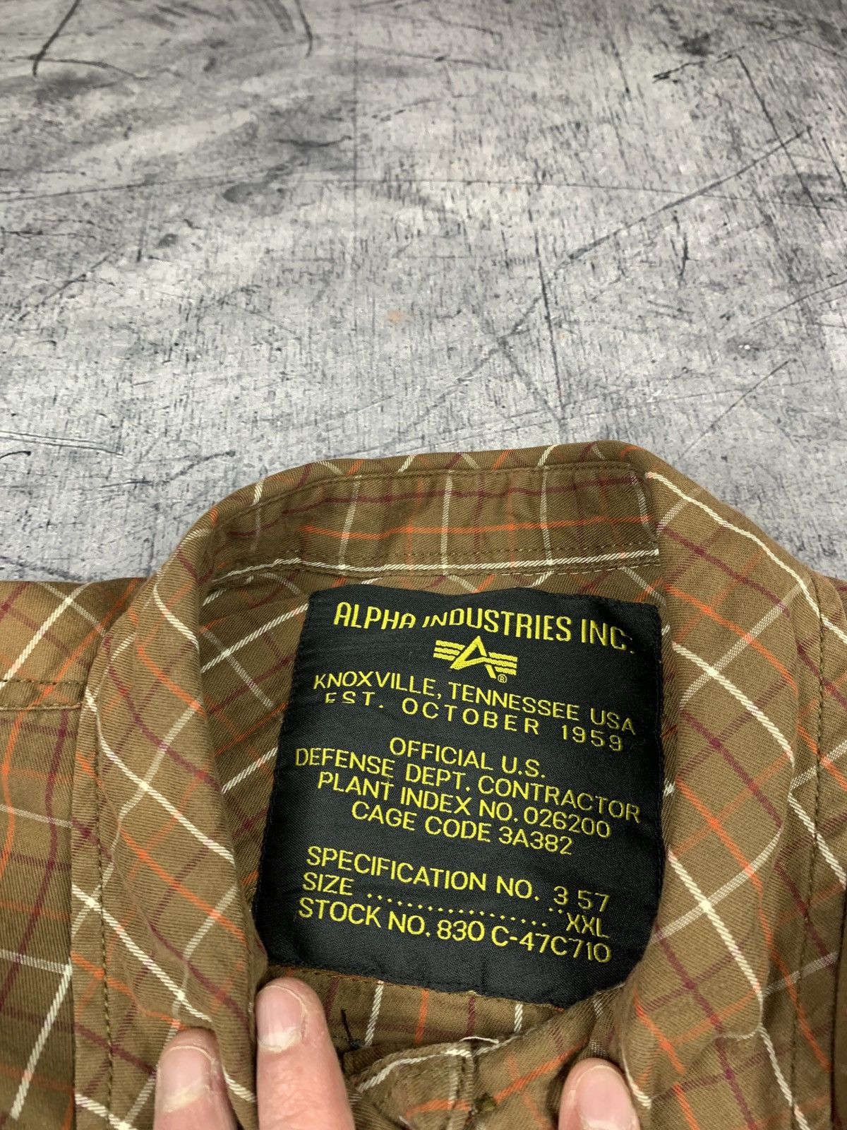 Alpha Industries Vintage Y2K Alpha Industries Patchwork Military Shirt Plaid Size US XXL / EU 58 / 5 - 14 Thumbnail