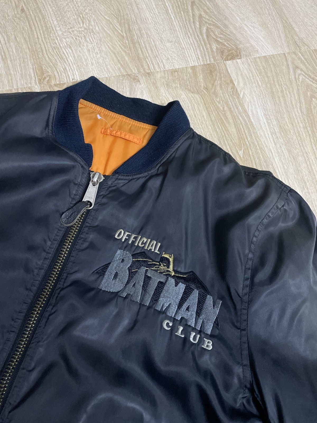 DC Comics × Vintage Vintage 90’ OFFICIAL BATMAN CLUB BOMBER JACKET Size US L / EU 52-54 / 3 - 4 Thumbnail