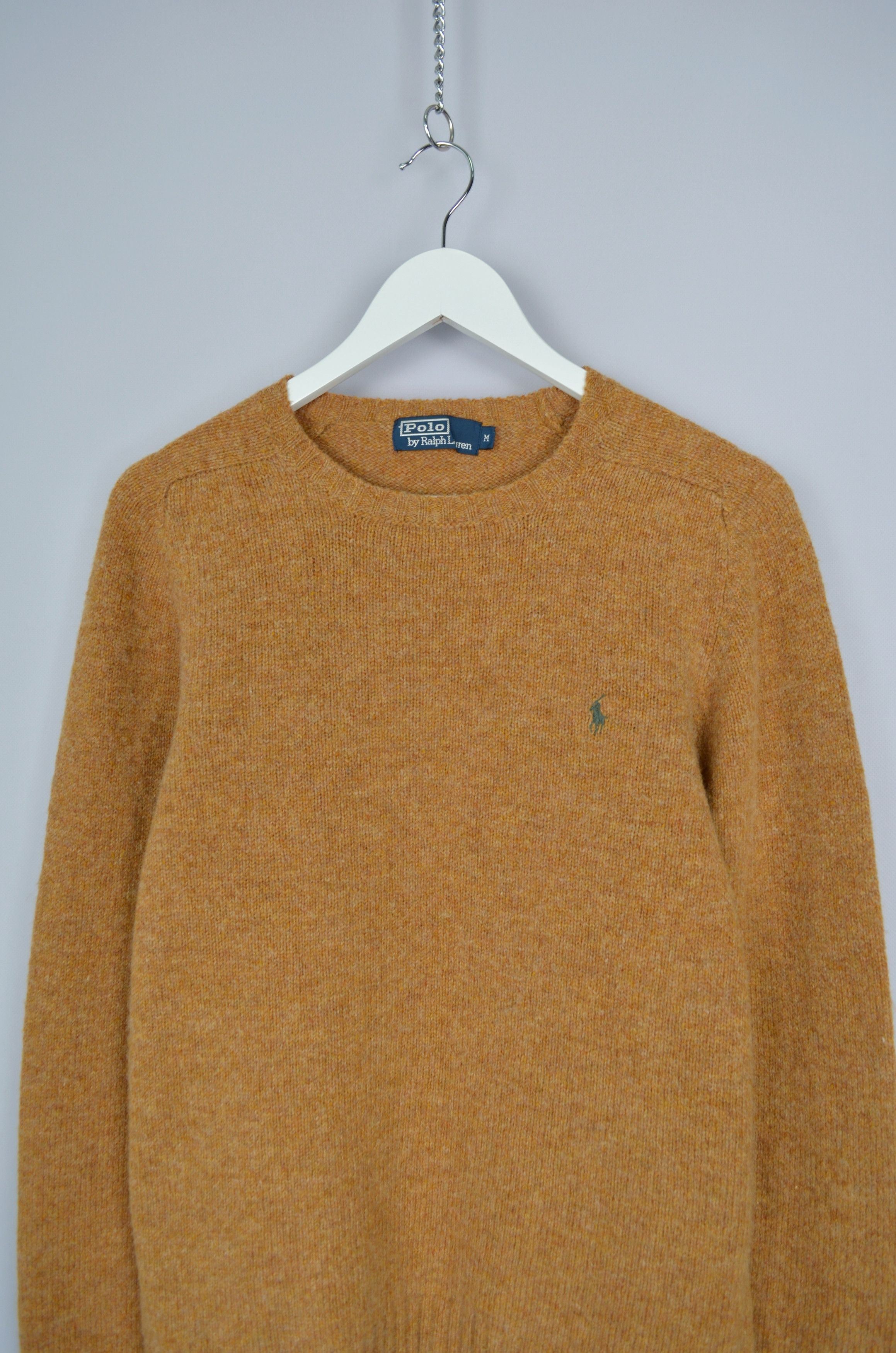 Polo Ralph Lauren × Vintage Vintage Polo Ralph Lauren Knit Camel Wool Sweater M 90s Size US M / EU 48-50 / 2 - 2 Thumbnail