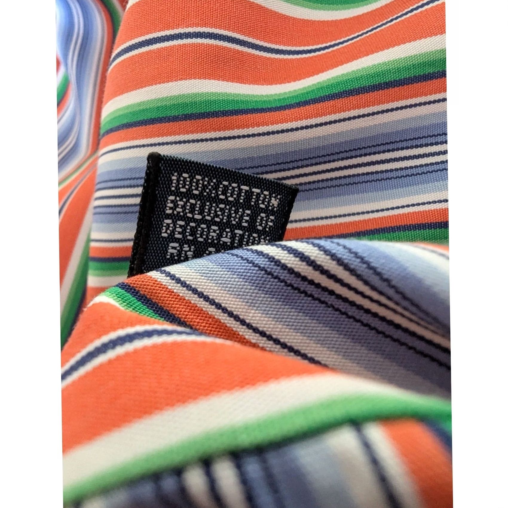 Ralph Lauren Ralph Lauren Classic Fit Striped Button-Down Shirt Orange Blue Green Mens L Colorful Multicolor Striped Embroidered Pony Button-Up Size US L / EU 52-54 / 3 - 5 Thumbnail