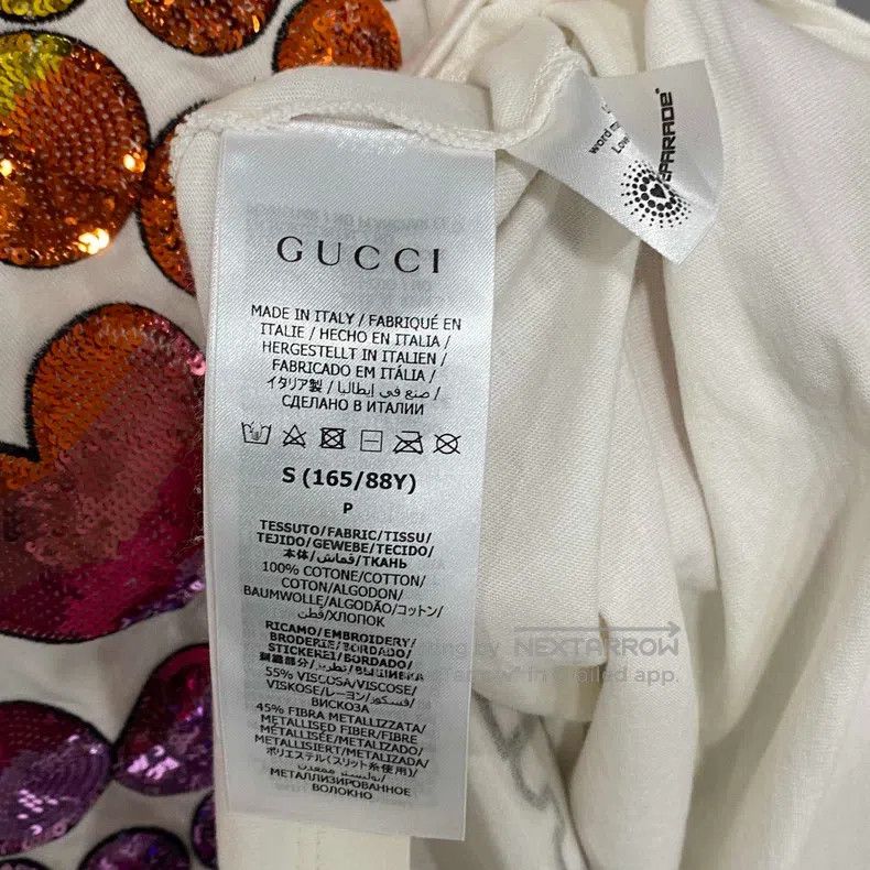 Gucci Gucci Sequin gradient love short sleeves Size US S / EU 44-46 / 1 - 6 Thumbnail