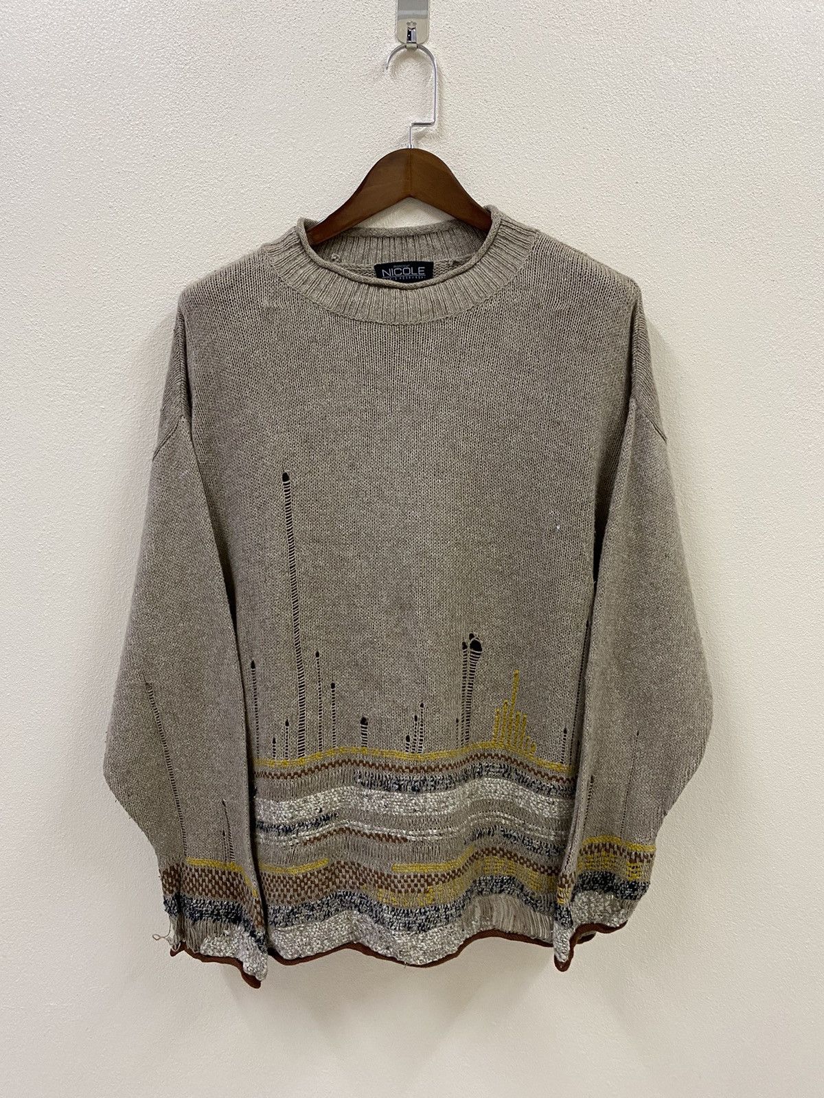 Nicole Club Nicole Monsieur Yukio Kobayashi Knitwear Size XL / US 12-14 / IT 48-50 - 1 Thumbnail
