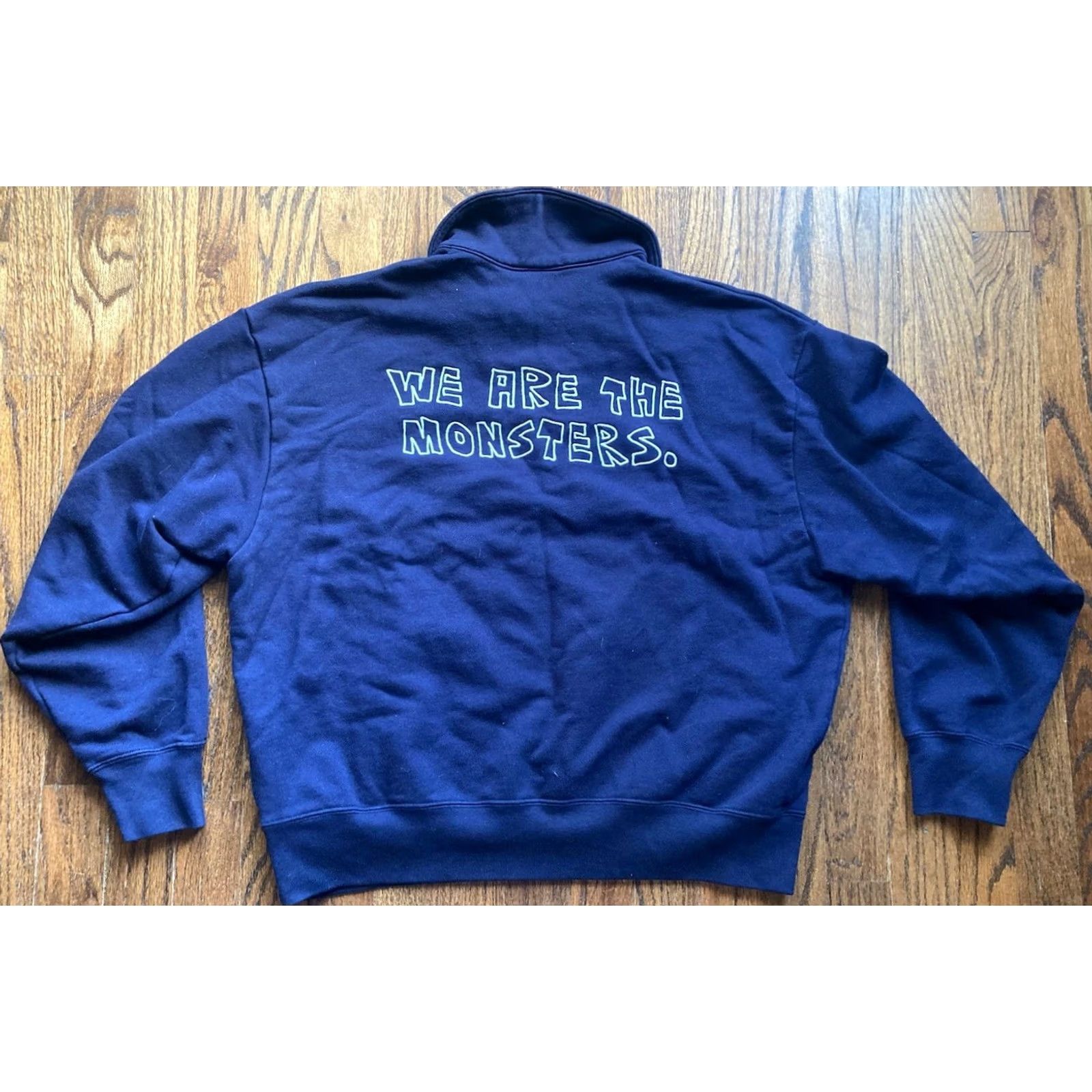 Uniqlo Uniqlo Sweatshirt x Pop Mart Labubu 1/4 Zip We Are the Monsters Size L Blue Womens Size L / US 10 / IT 46 - 2 Thumbnail
