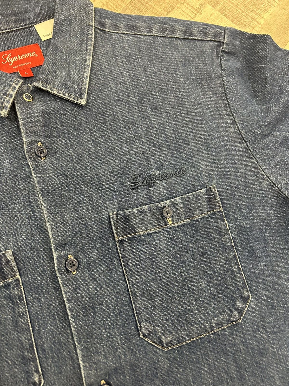 Supreme Supreme Doughboy S/S Work Shirt Size US L / EU 52-54 / 3 - 7 Thumbnail