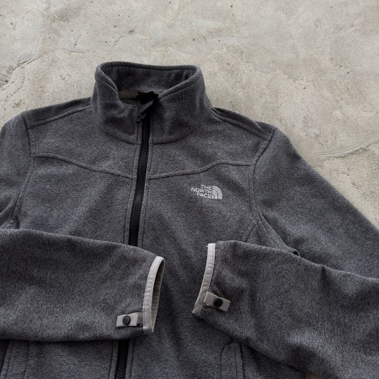 The North Face Vintage The North Face Grey Full Zip Fleece Jacket Size M / US 6-8 / IT 42-44 - 4 Thumbnail