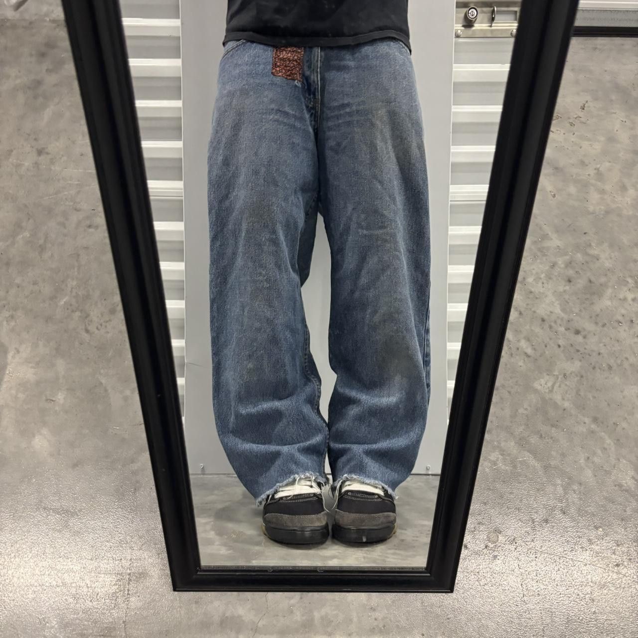 Japanese Brand × Vintage Crazy Vintage Y2K/2000s Baggy Grunge Skater Denim Jeans! Size US 32 / EU 48 - 1 Thumbnail