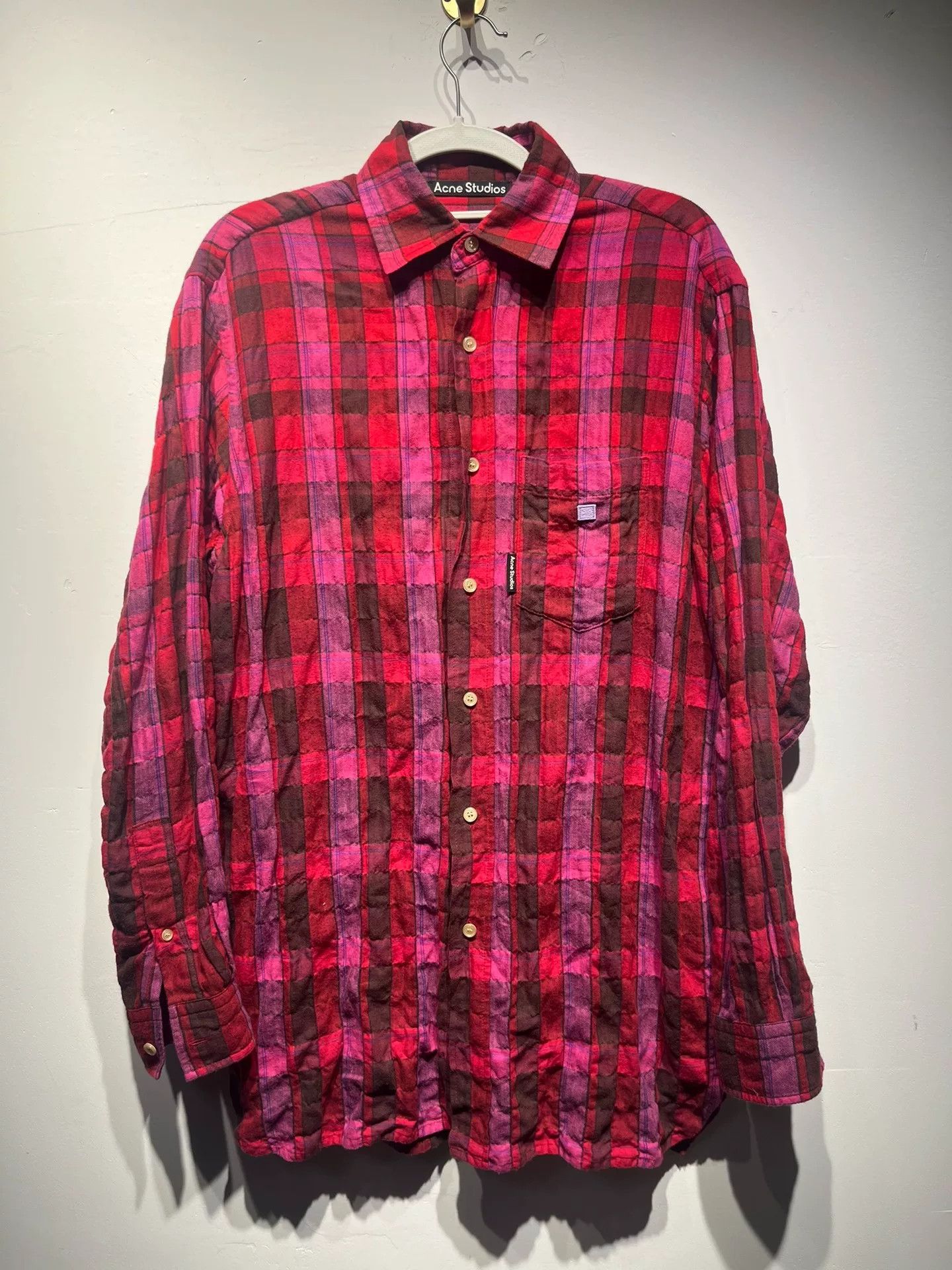 Acne Studios Acne Studios Plaid Multi Shirt XXS Men Size US XXS / EU 40 - 1 Thumbnail