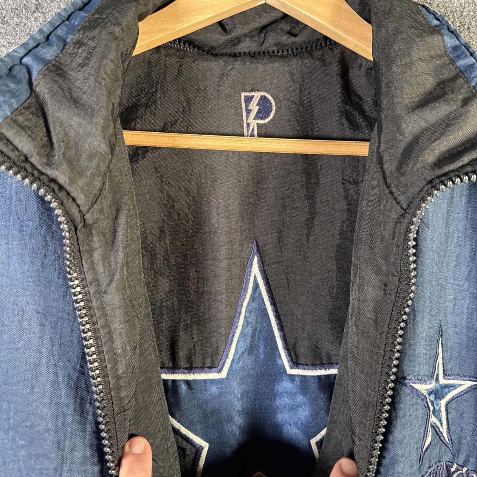 Vintage Dallas Cowboys Jacket Mens Medium 90s Pro Player