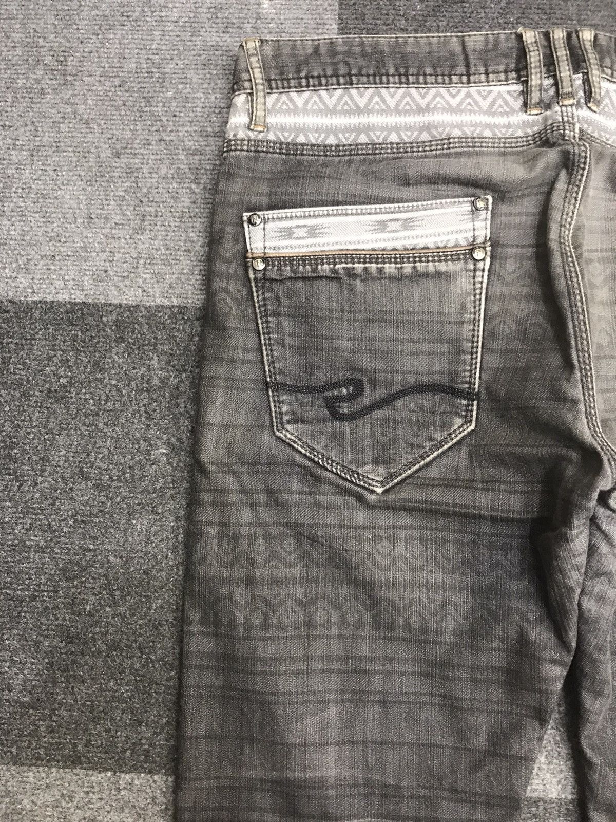 Japanese Brand 💥ULTRA RARE💥RIELABO NCFM Navajo Motive Soft Denim F241 Size US 33 - 13 Thumbnail