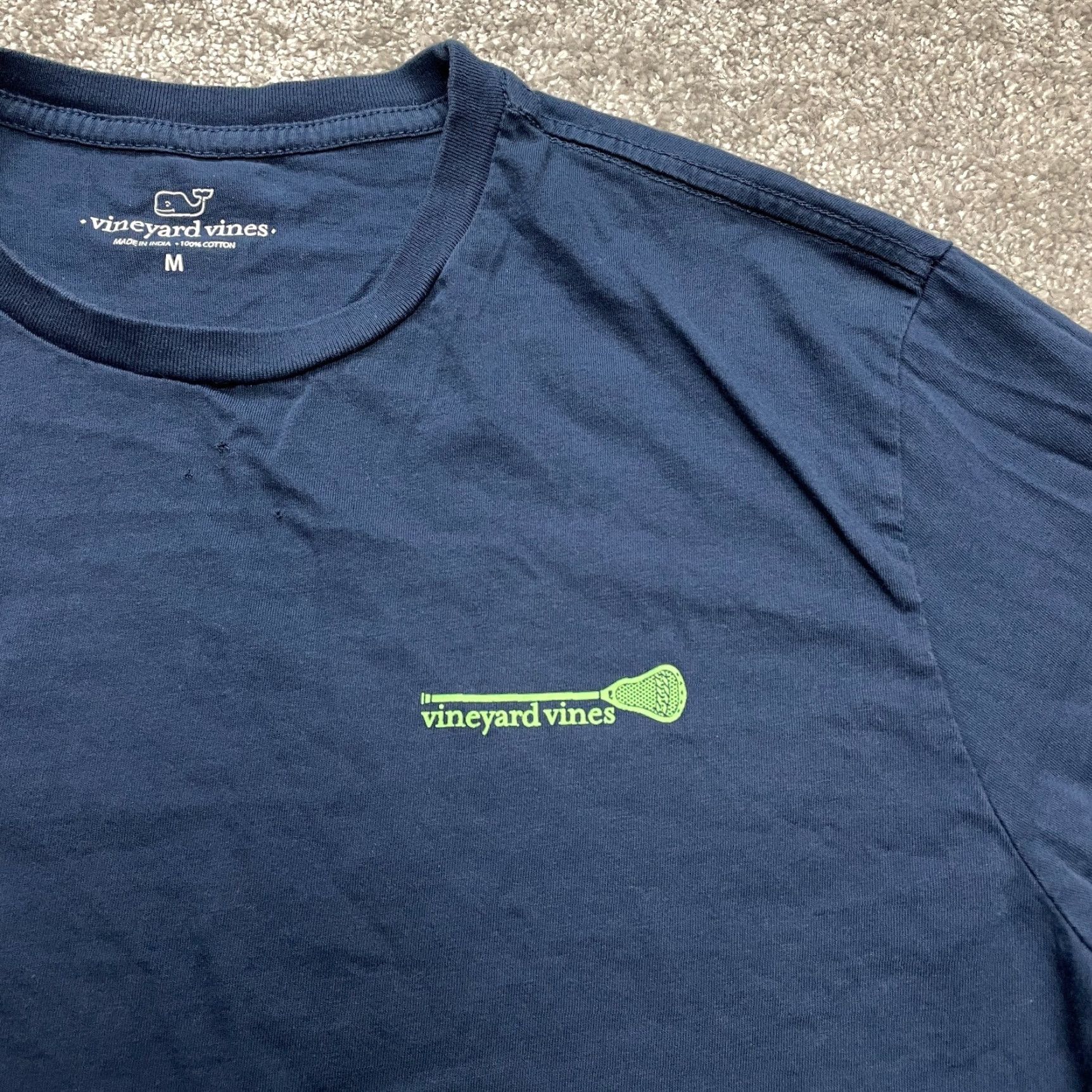 Vineyard Vines Vineyard Vines Lacrosse Shirt Mens M Blue Long Sleeve Cotton Crew Adult Tee Size US M / EU 48-50 / 2 - 3 Thumbnail