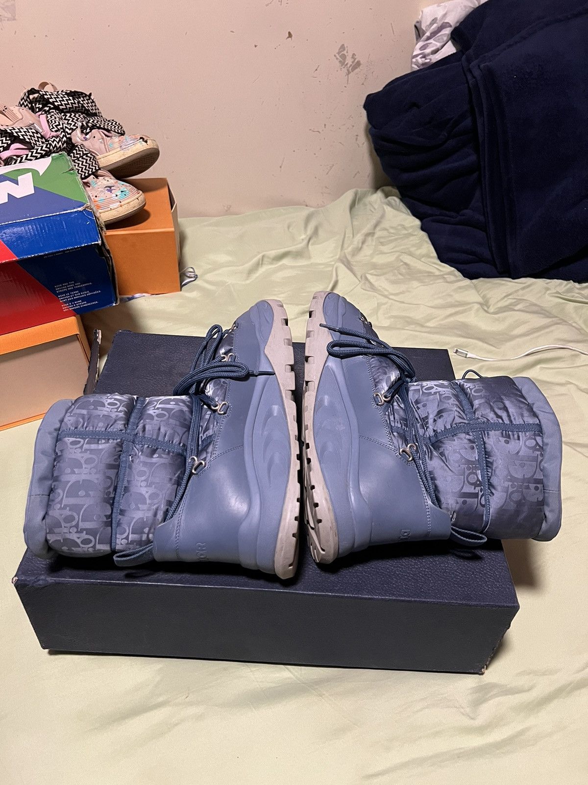 Dior Snow Boots Dior Blue Size EU 45 = U.S 12 Size US 12 / EU 45 - 7 Thumbnail