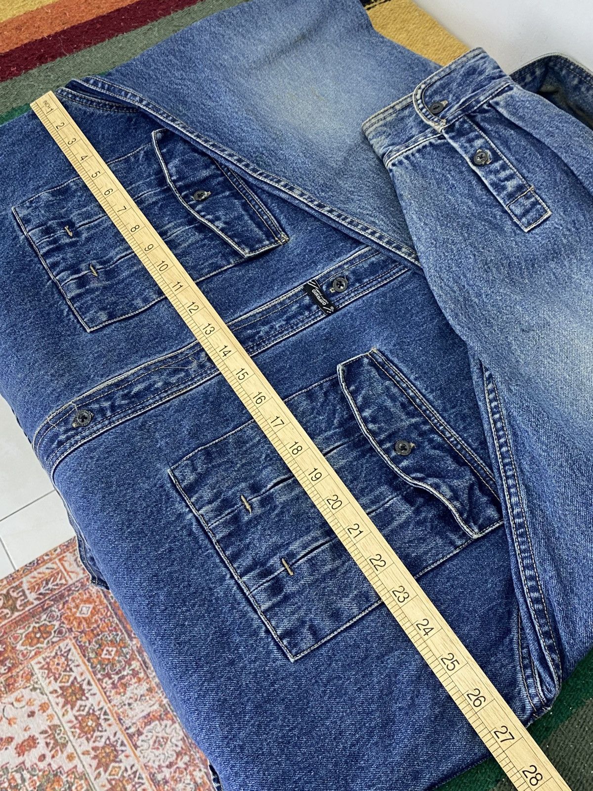 Marithe + Francois Girbaud Marithe Francois Girbaud Vintage Faded Oversized Denim Jacket Size US XL / EU 56 / 4 - 4 Thumbnail
