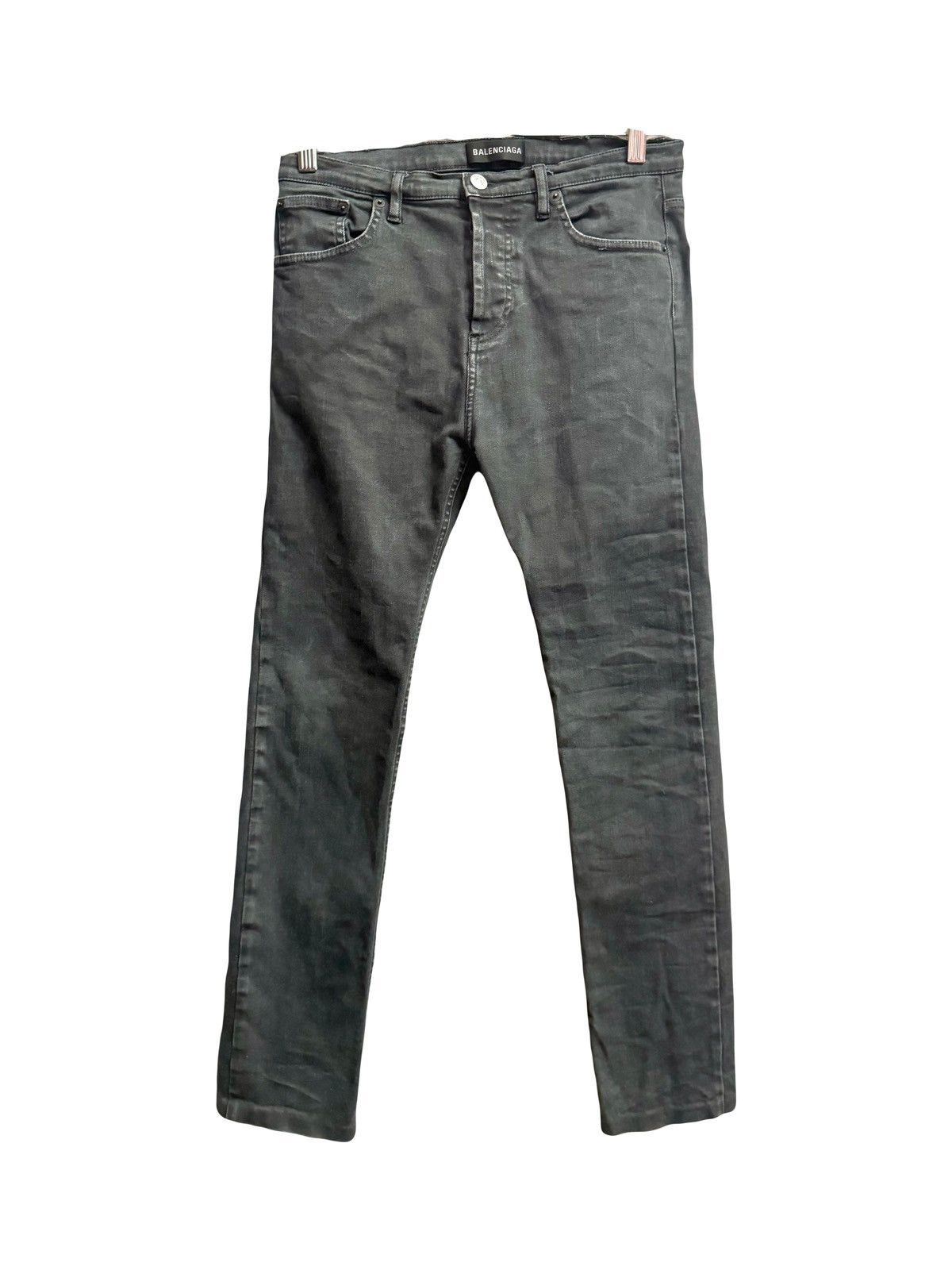 Balenciaga Demna Balenciaga fadded grey skinny denim pants 28 men Size US 28 / EU 44 - 1 Thumbnail