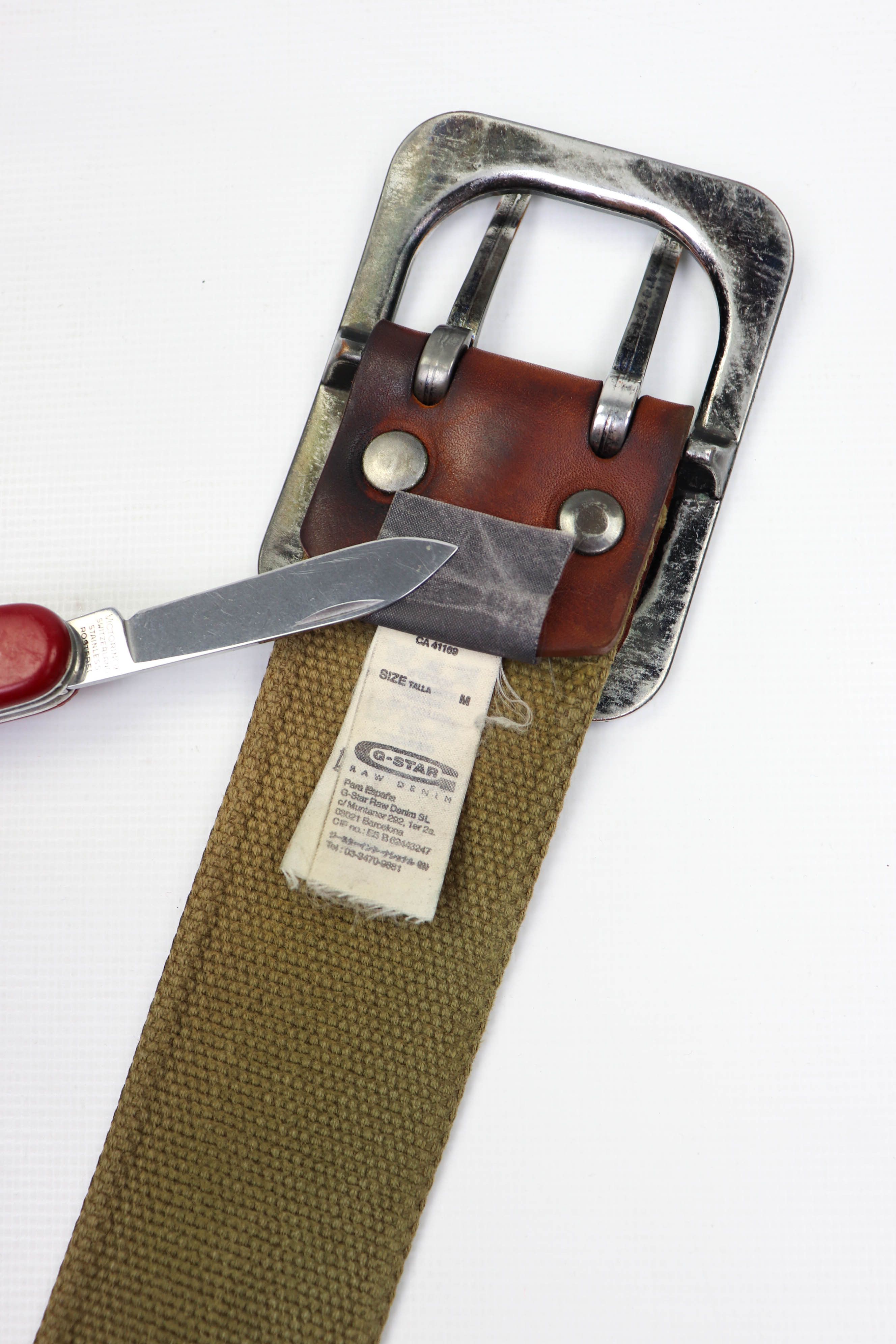 G-Star G-Star RAW Denim Vintage Canvas/Leather Split Belt Size ONE SIZE - 12 Thumbnail