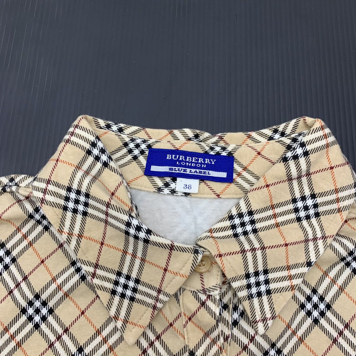 Burberry Vintage Burberry Nova Check Half Button Collared Tshirt Size S / US 4 / IT 40 - 4 Thumbnail