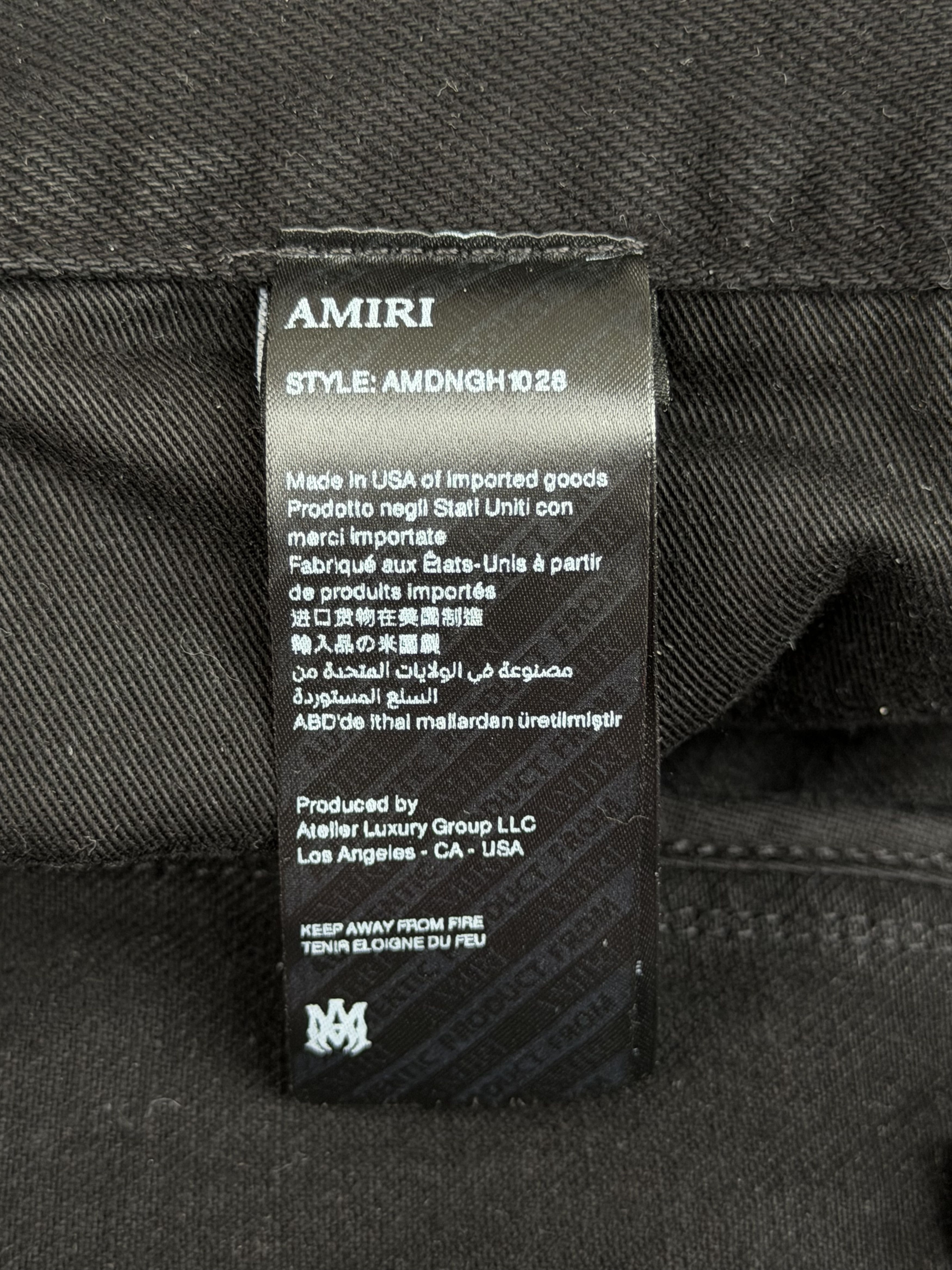 Amiri Amiri Black Double Knee Carpenter Pants Size US 30 / EU 46 - 4 Thumbnail