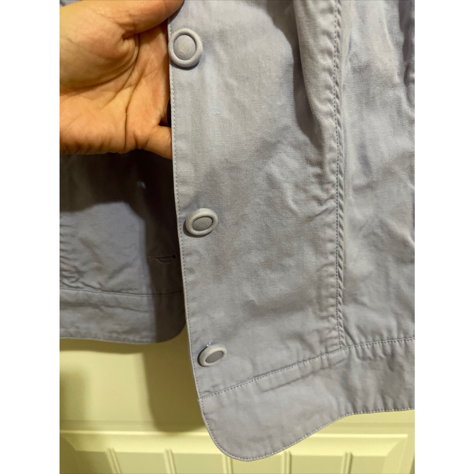 Coldwater Creek Violet Mandarin collar 3/4 Sleeve Button up Jacket Sz 12 Size L / US 10 / IT 46 - 5 Thumbnail