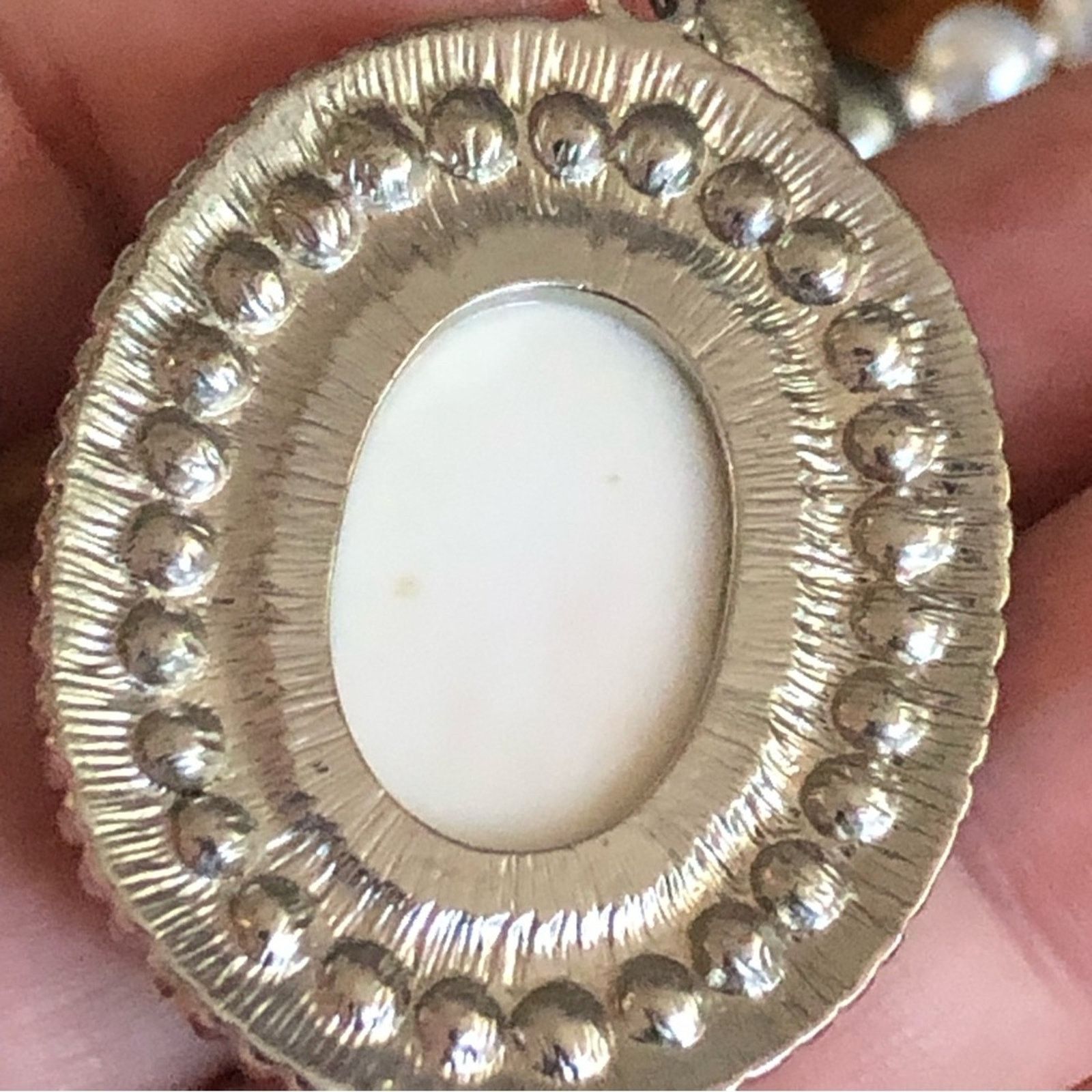 Handmade Handcrafted repurpose animal print halo Pearl necklace Size ONE SIZE - 10 Thumbnail