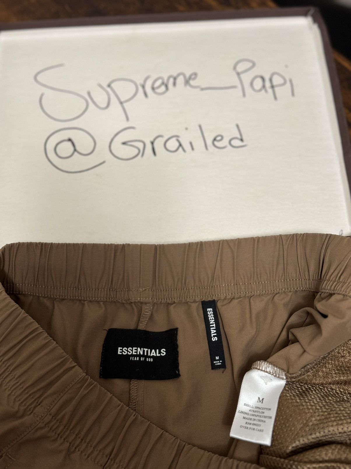 Fear of God 🔥Fear of God Essentials x SSENSE Track Pants Rain Drum SZ M Size US 32 / EU 48 - 9 Thumbnail