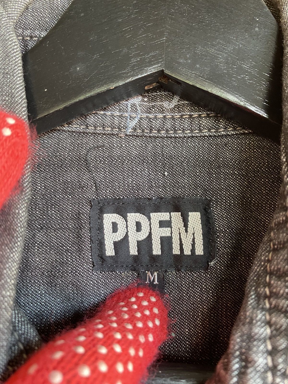 PPFM PPFM Japan Distressed Denim Jacket Grey Zip-Up Workwear Size US S / EU 44-46 / 1 - 9 Thumbnail