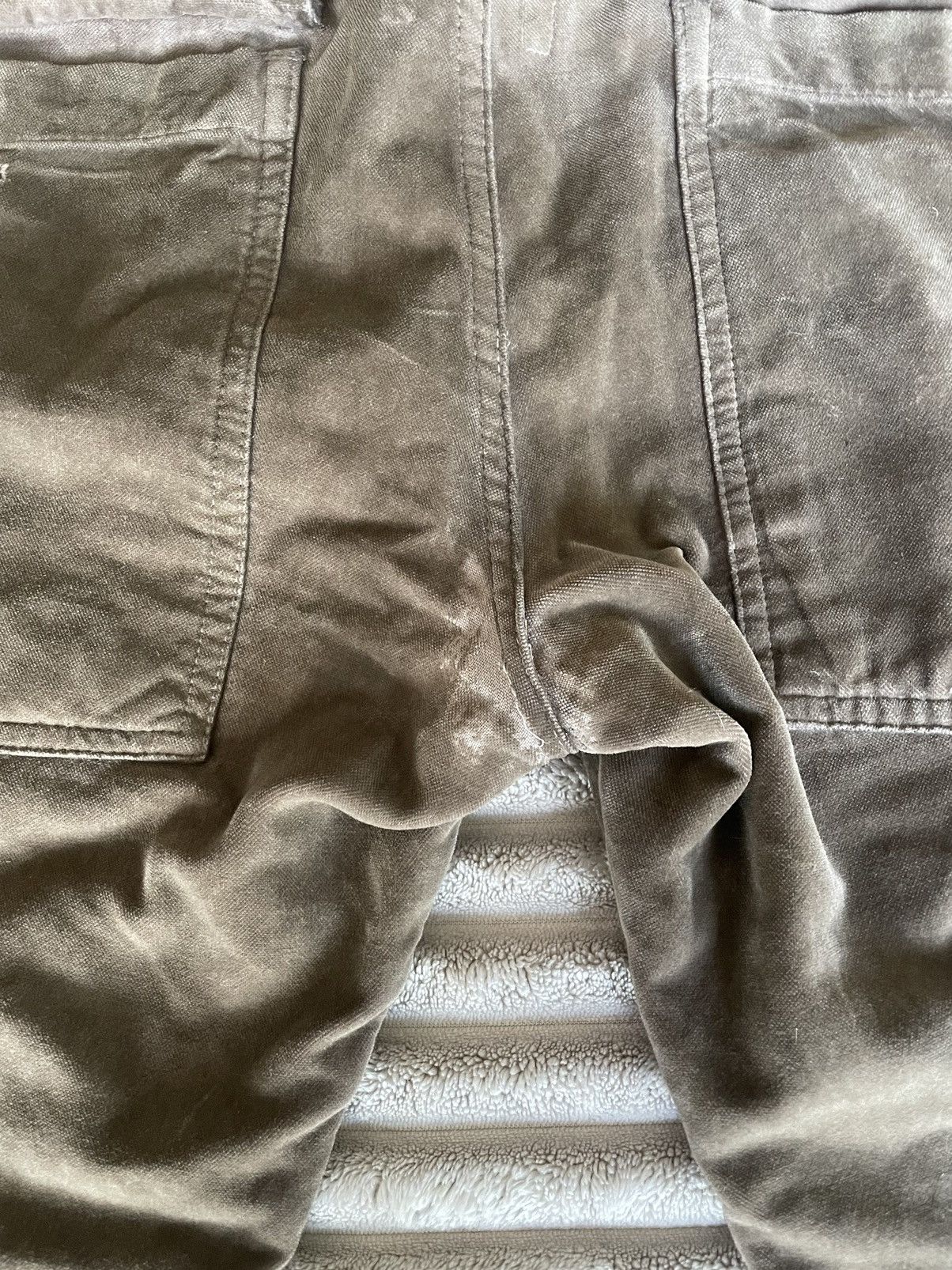 Rick Owens Double Layer Aircut Velvet Pants Size US 32 / EU 48 - 5 Thumbnail
