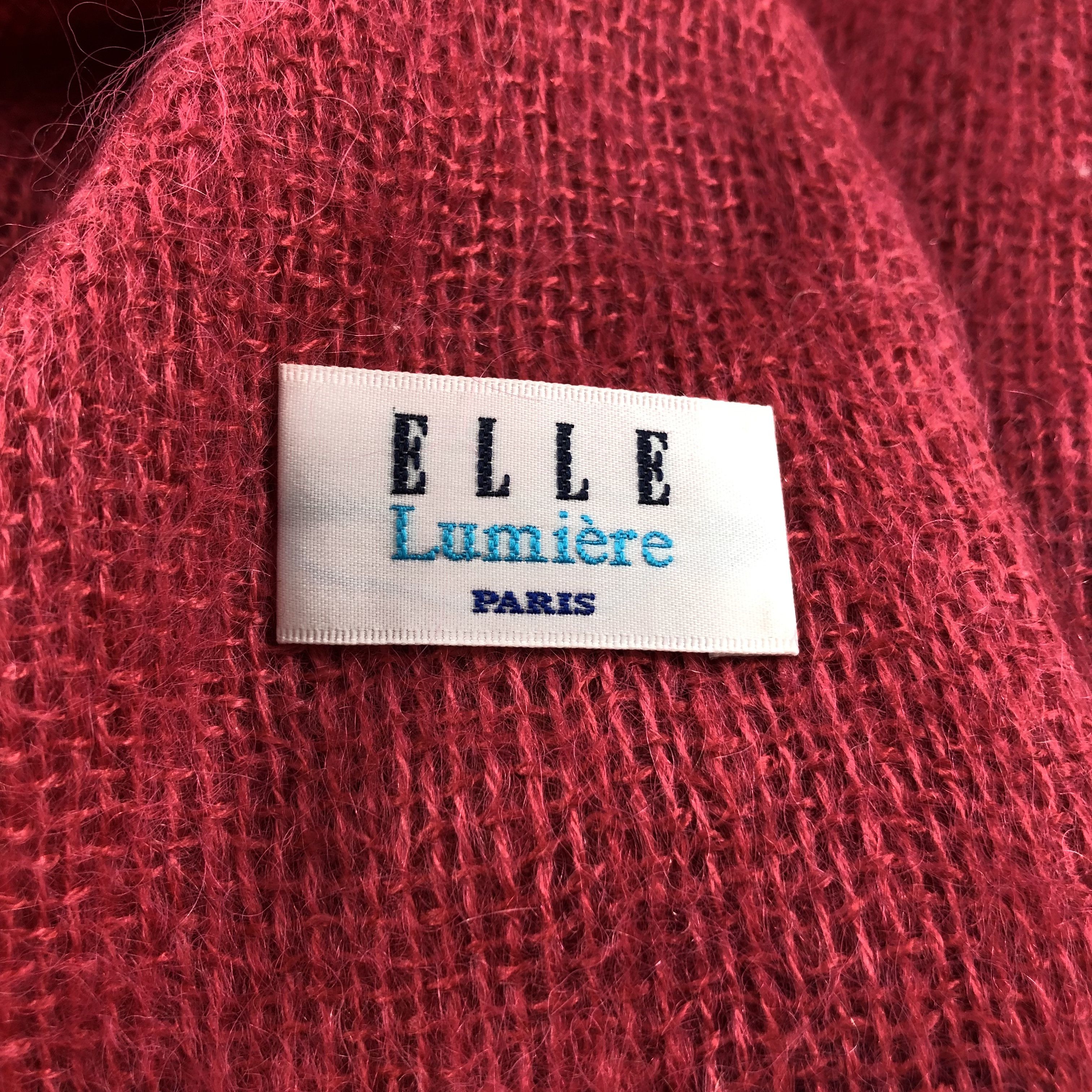 Japanese Brand Elle Lumiere Floral Mohair Scarf Muffler V591 Size ONE SIZE - 5 Thumbnail