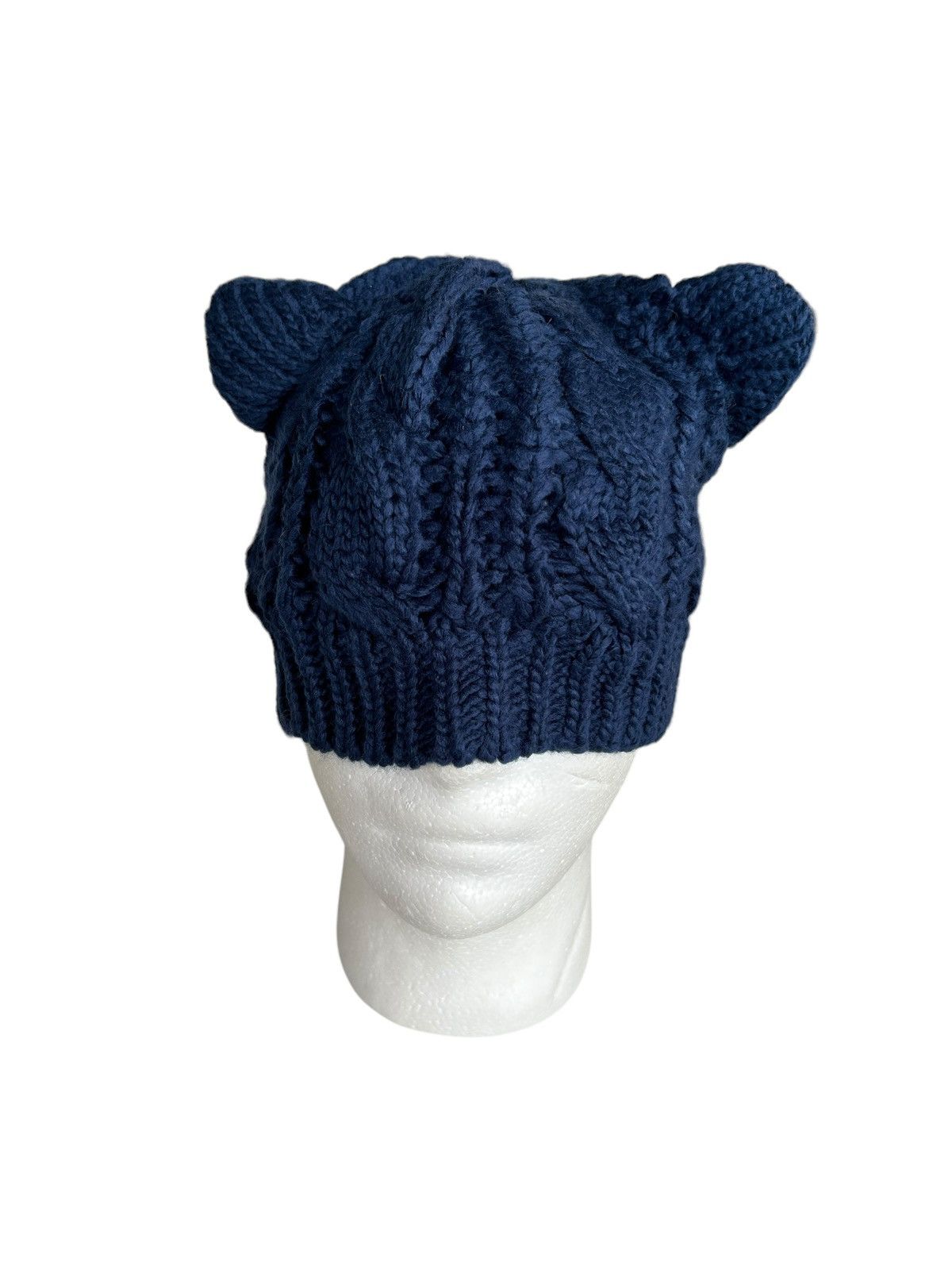 14th Addiction × Japanese Brand Bunny Horn Devil Knitted Beanie Hats Like CDG !! Size ONE SIZE - 4 Thumbnail