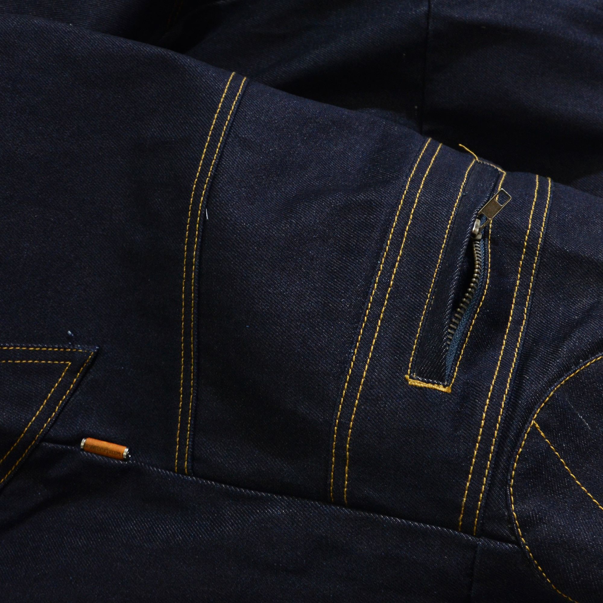 Phat Farm PF Jeans 34 x 33 Heavy Duty Raw Denim 90s Hiphop Streetwear Size US 34 / EU 50 - 9 Thumbnail