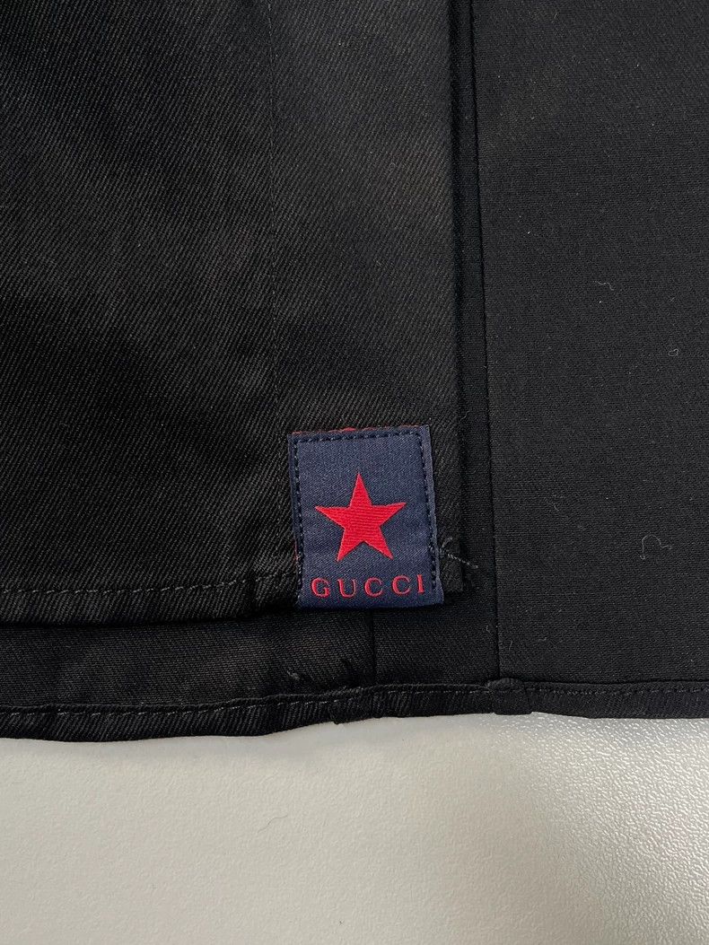 Gucci Gucci Black pocket double G letter logo long-sleeved shirt Size US XS / EU 42 / 0 - 4 Thumbnail
