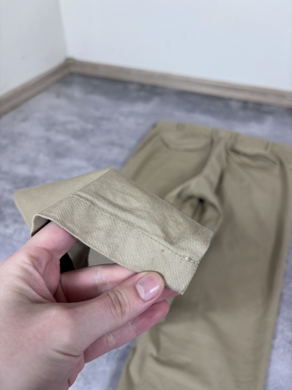 Other Cruna Men’s Beige Brown Chino Pants Trousers Cotton Blend Size US 34 / EU 50 - 16 Thumbnail