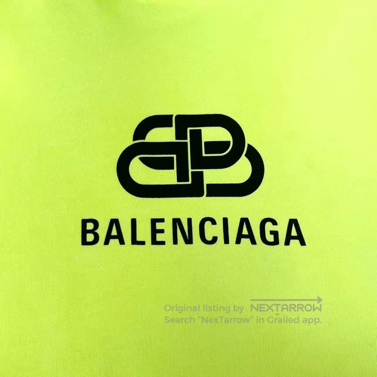 Balenciaga balenciaga neon yellow logo hoodie unisex. Size US M / EU 48-50 / 2 - 4 Thumbnail