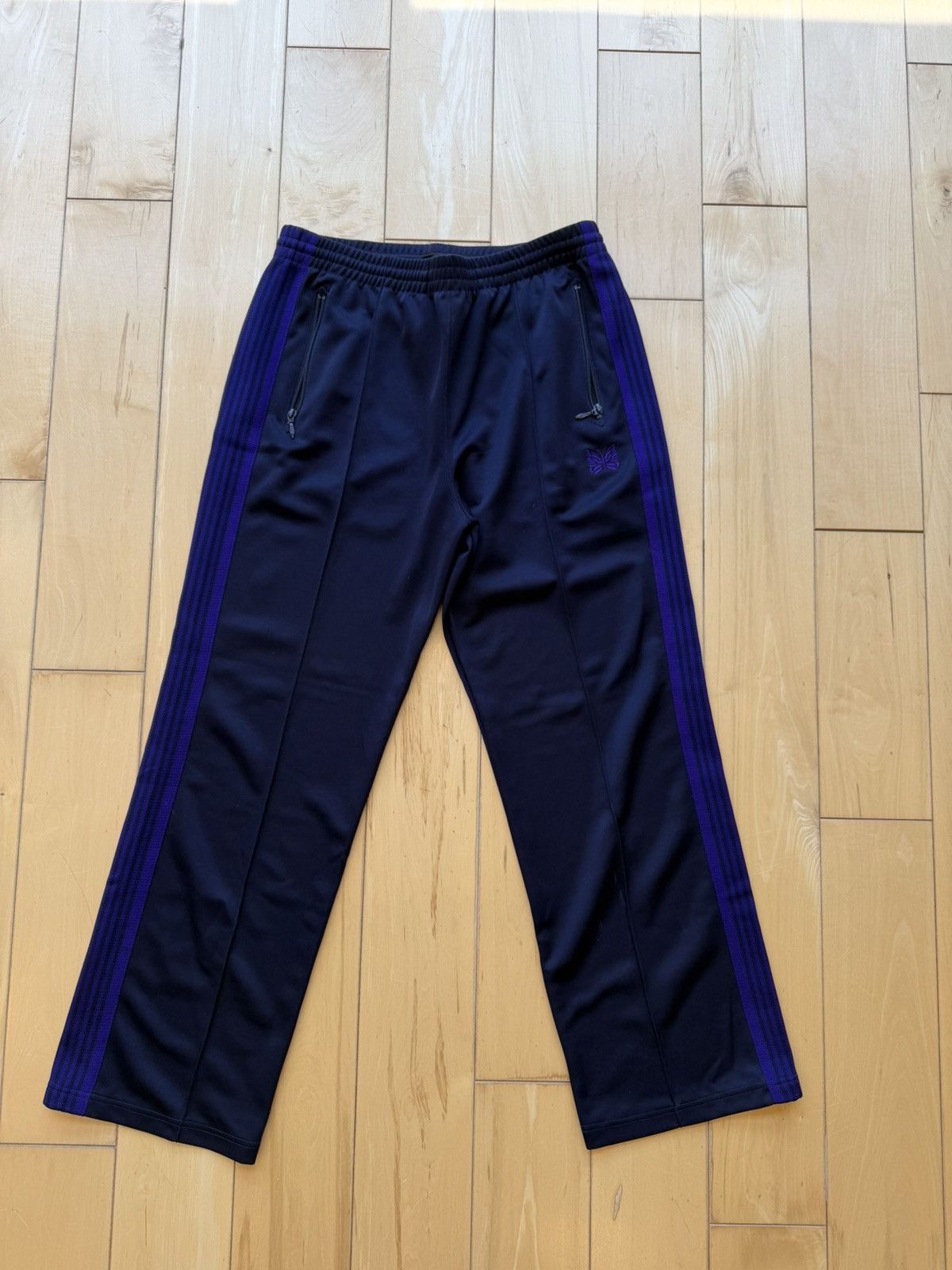Needles Regular Fit Track Pants Navy/Purple Size US 34 / EU 50 - 1 Thumbnail