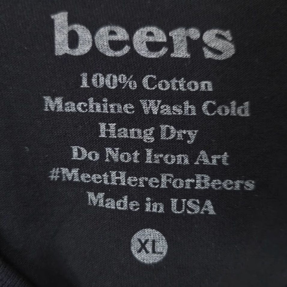 Vintage Beers Beer T Shirt Mens XL Black 40 Oz Olde English E 800 Flowers Bouquet Made In USA Size US XL / EU 56 / 4 - 5 Thumbnail