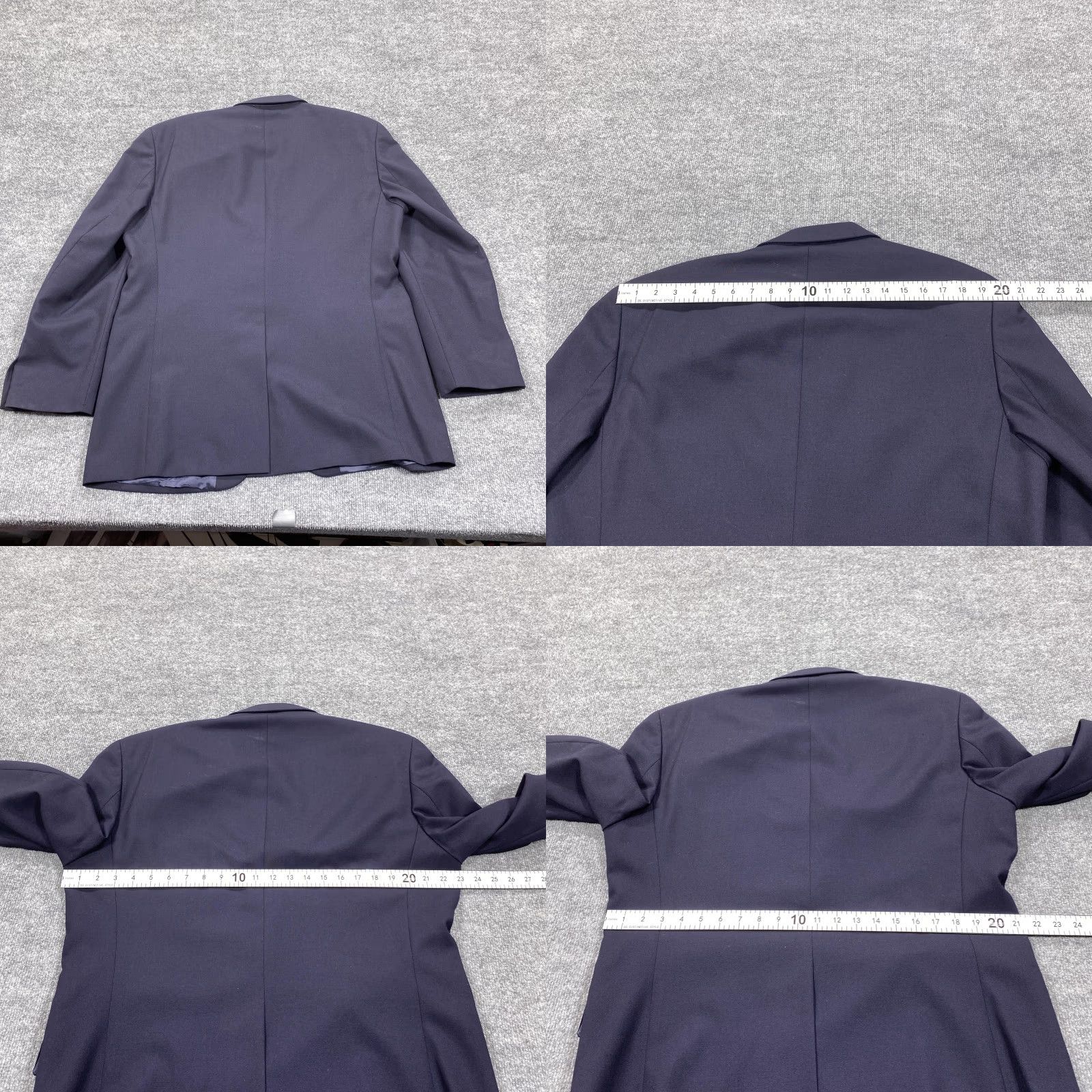 Ralph Lauren Chaps Ralph Lauren Blazer Mens 44R Navy Blue Pure New Wool Sport Coat Gold Size 44R - 8 Thumbnail