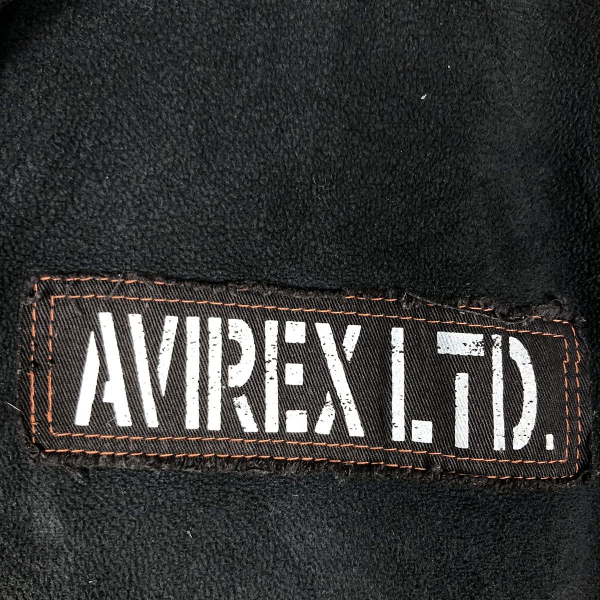 Avirex 📌VINTAGE BIKER JACKET AVIREX USA BIG LOGO MILITARY Size US L / EU 52-54 / 3 - 17 Thumbnail