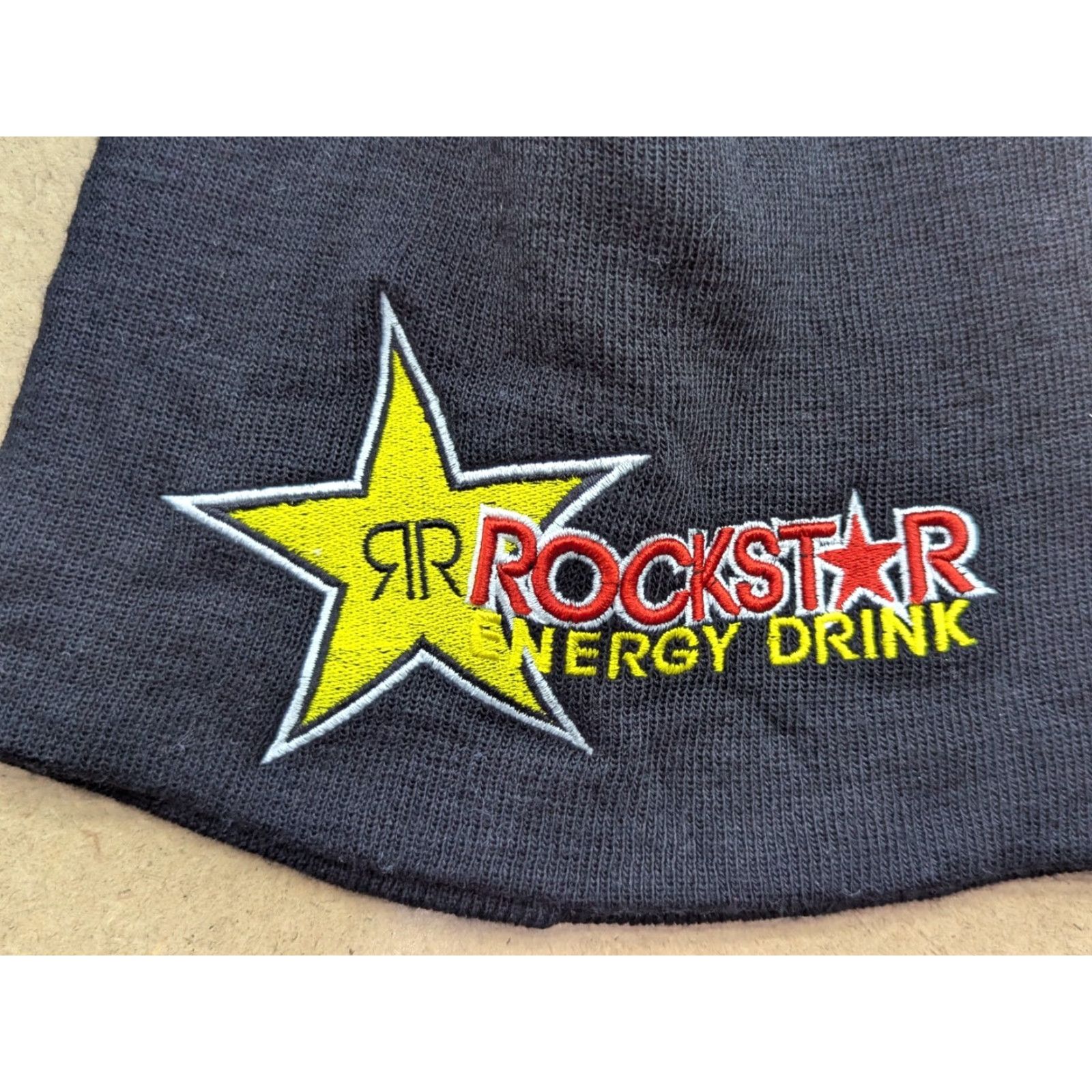 Vintage Rockstar Energy Drink Black Beanie Hat One Size Stretch Promo Unbranded Unisex Adults Beanie Black Stretch Knit Acrylic Size ONE SIZE - 2 Thumbnail