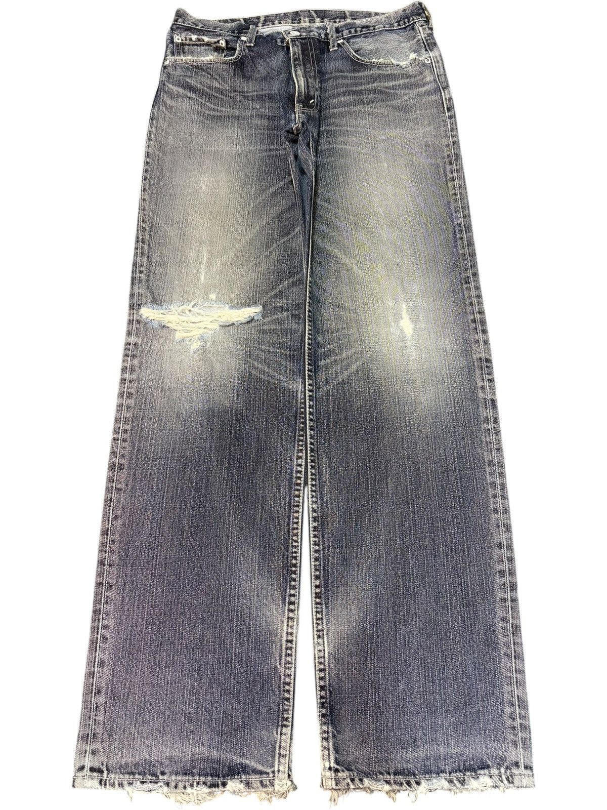 Levi's Vintage 90s Levis 502 Faded Wash Distressed Loose Jeans Size US 32 / EU 48 - 1 Thumbnail