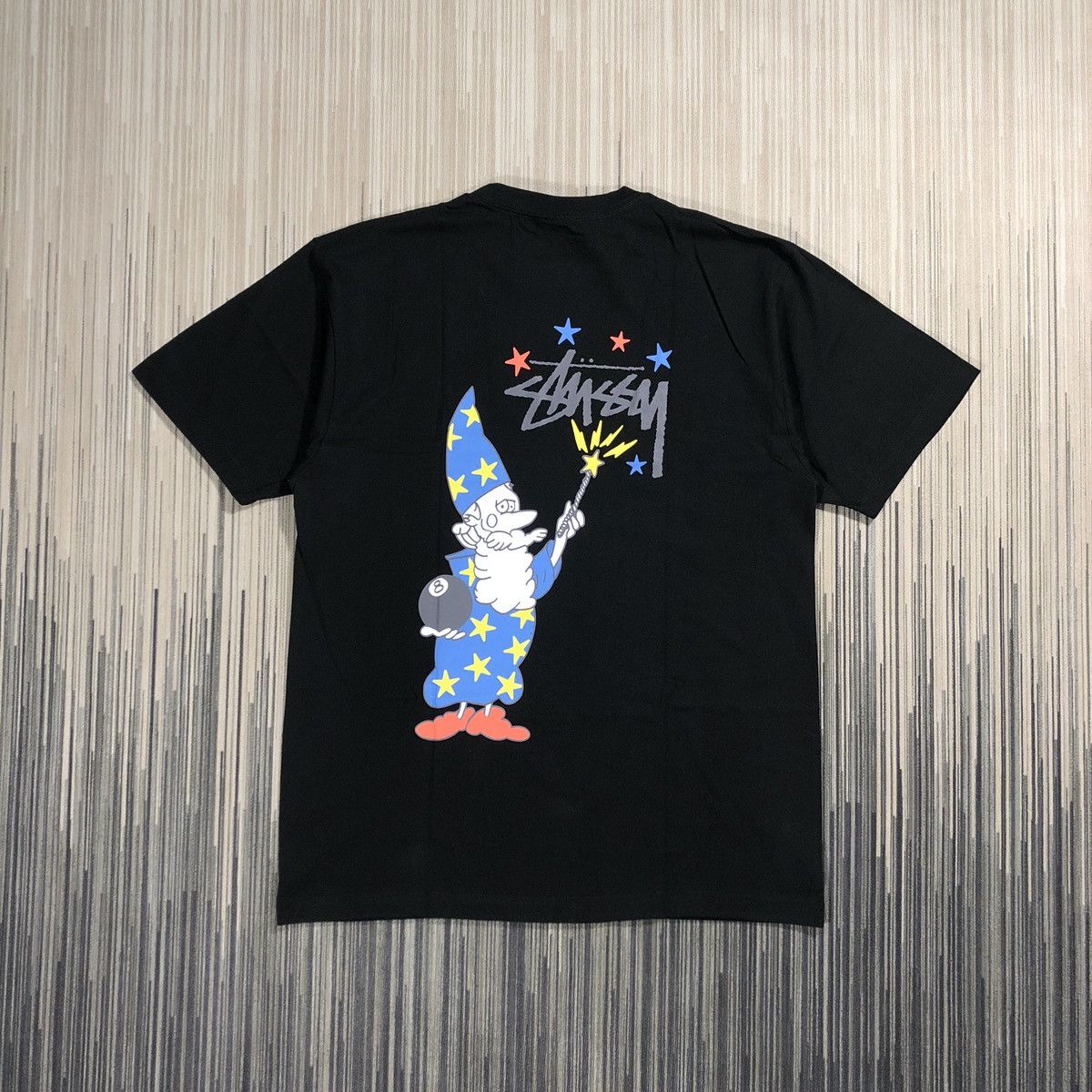 image of Stussy Wizard Tee in Black, Men's (Size XL)