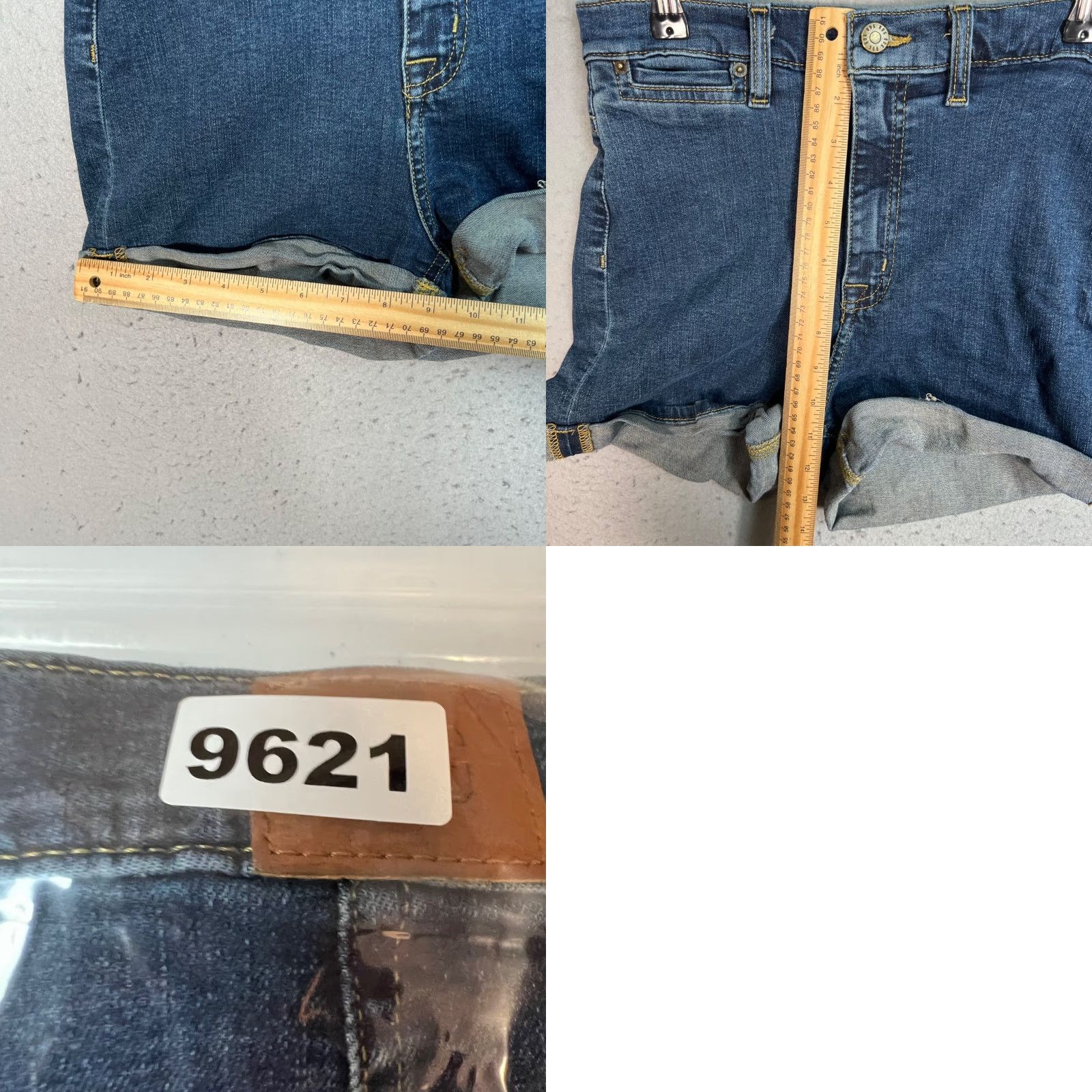Bdg VINTAGE BDG Womens Denim Shorts High-Rise 27 Dark Wash Casual Summer Hot Pants Women Size 27" / US 4 / IT 40 - 8 Thumbnail