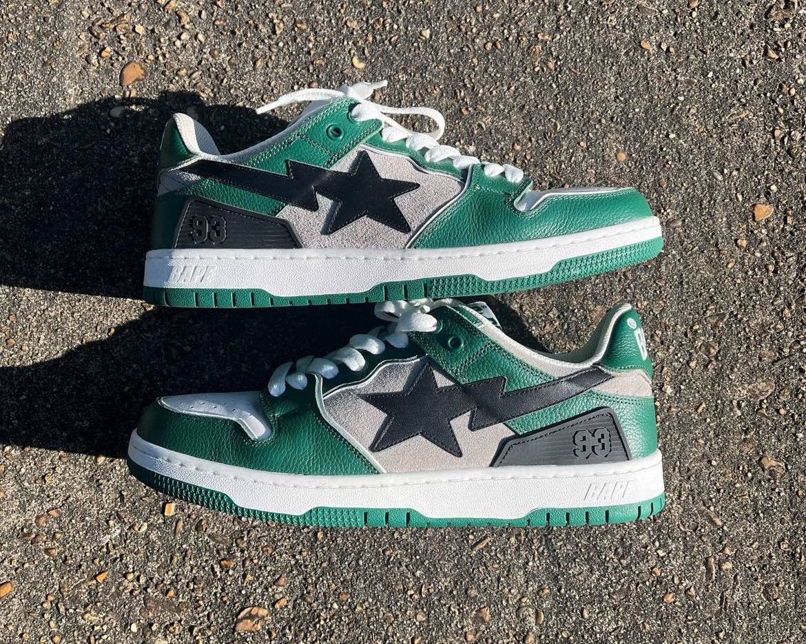 Bape Green & Black Sk8sta Size US 9.5 / EU 42-43 - 1 Thumbnail