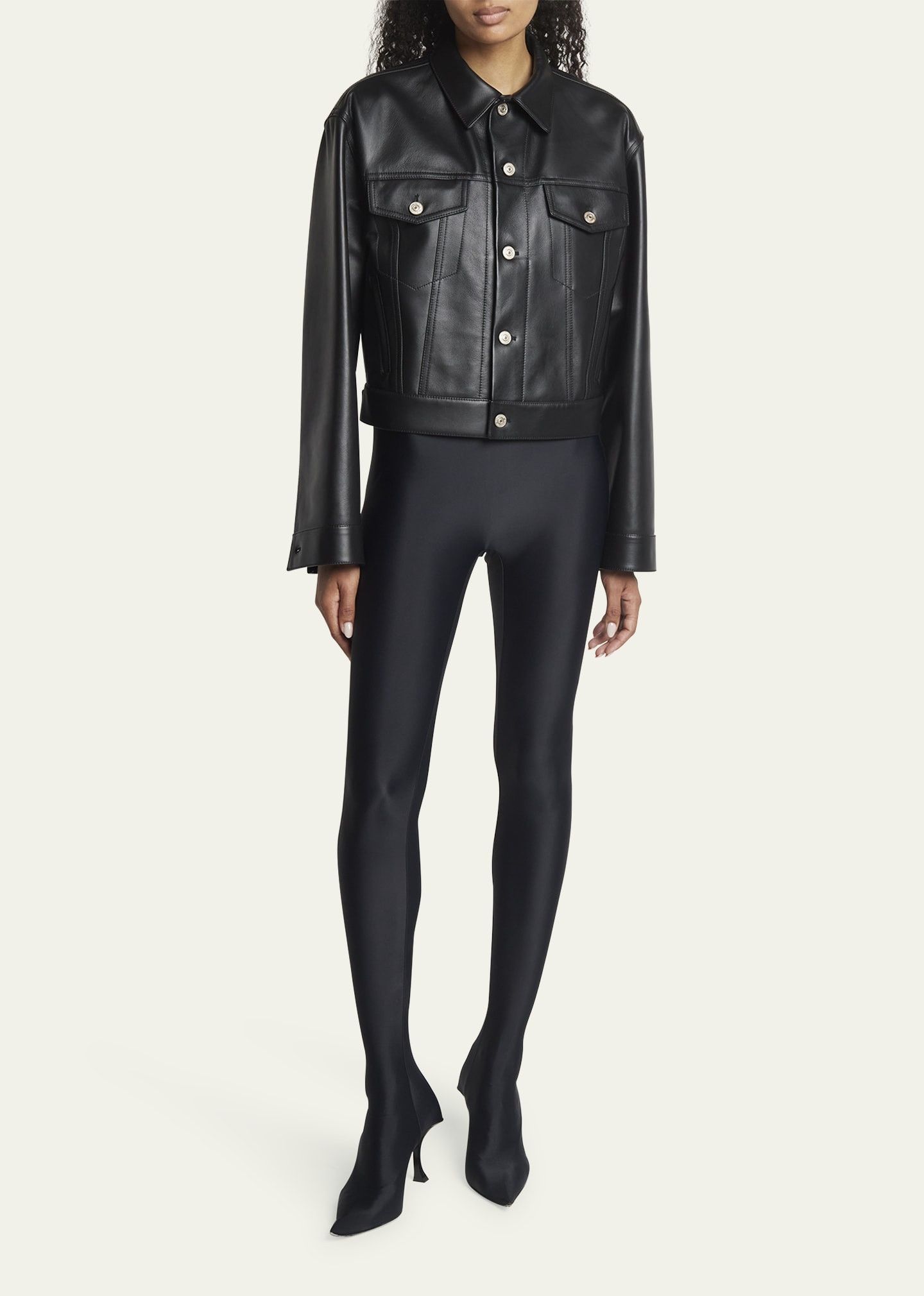 Balenciaga o1y0625 Leather Jacket in Black Size M / US 6-8 / IT 42-44 - 5 Thumbnail
