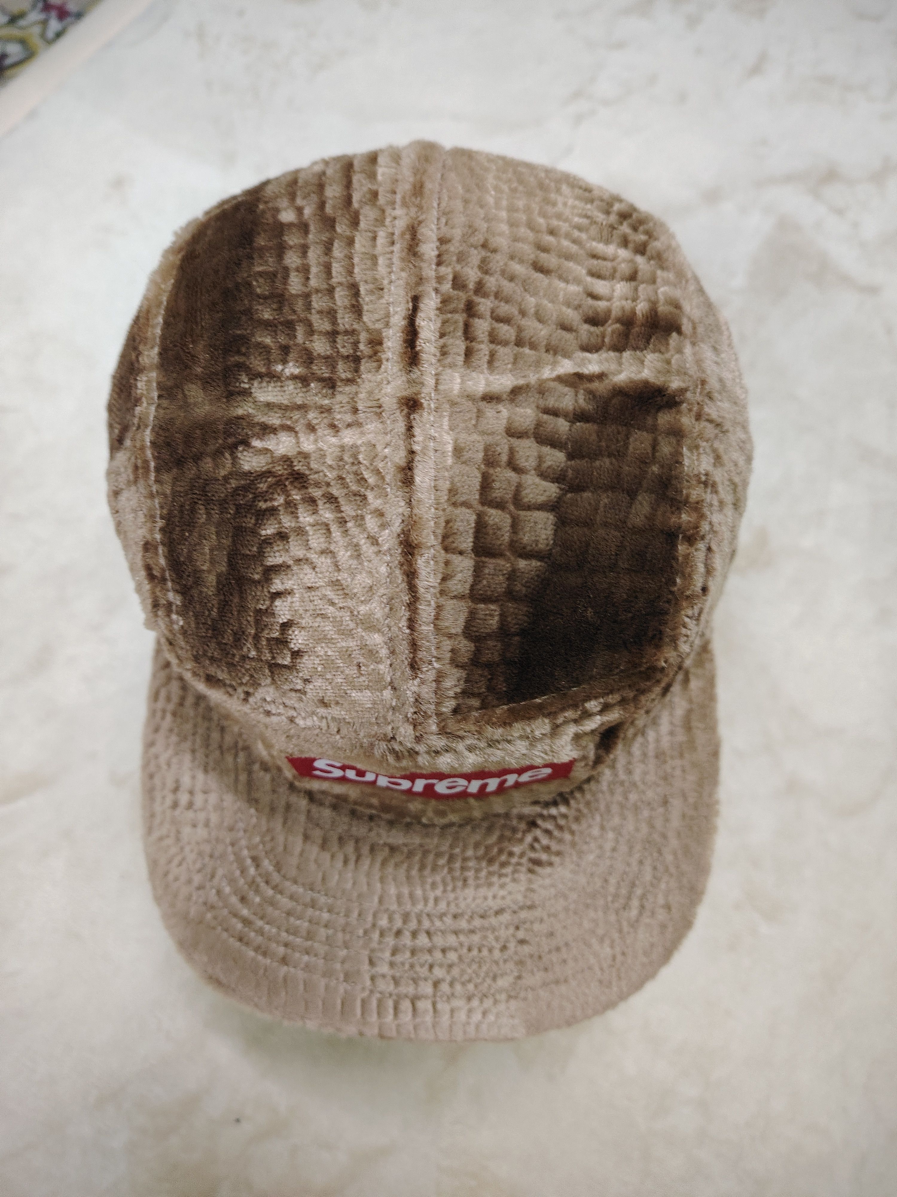 Supreme Supreme Croc Embossed Velvet Camp Cap | Grailed