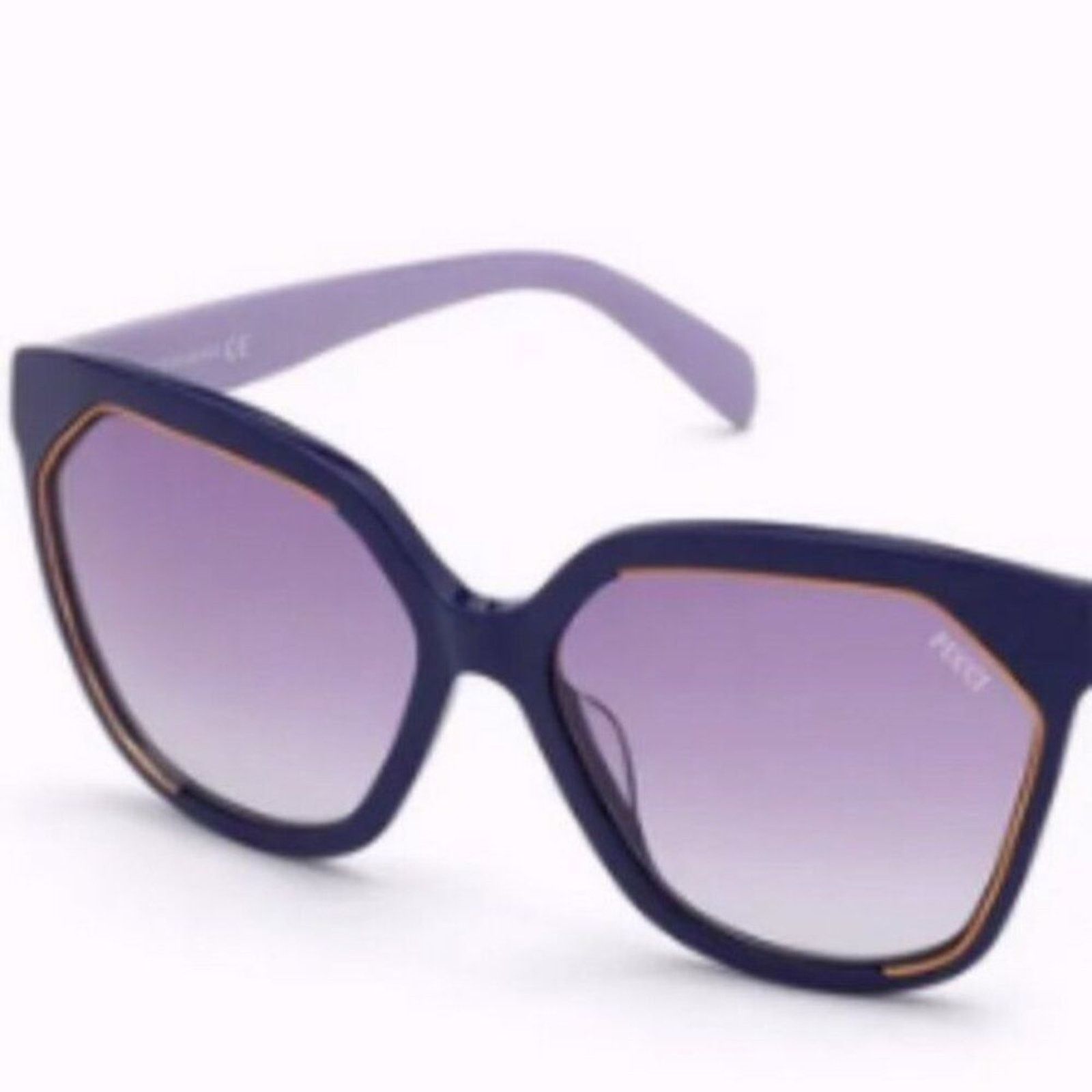 Emilio Pucci Emilio Pucci 59mm Geometric Sunglasses Purple Size ONE SIZE - 3 Thumbnail