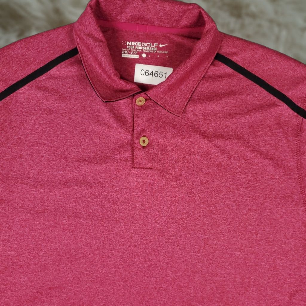 Nike Nike Polo Shirt Mens L Pink Swoosh Golf Casual Short Sleeve Polo - Nike Shirt Mens Large Pink Colorful Modern Preppy Sports Size US L / EU 52-54 / 3 - 1 Thumbnail